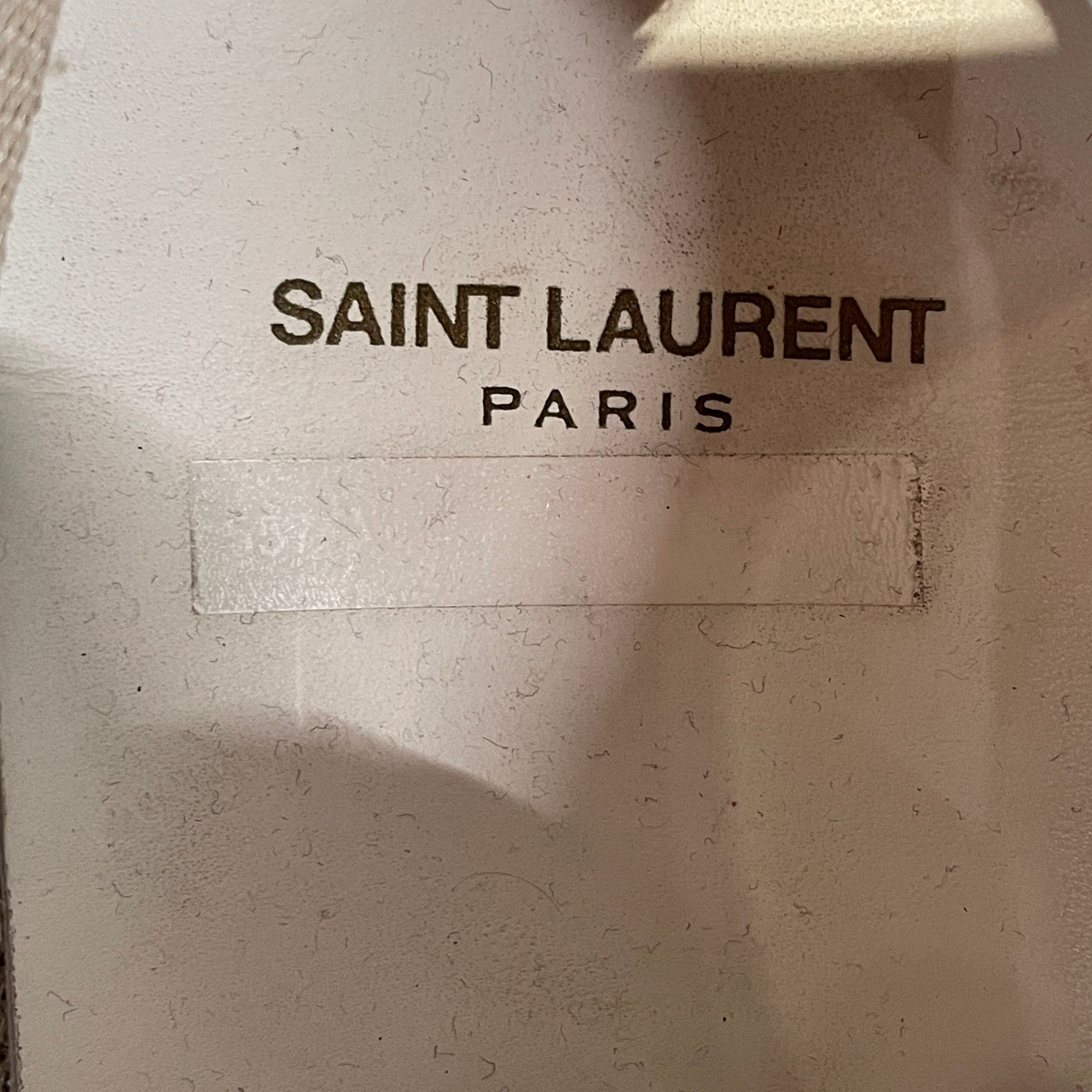 SAINT LAURENT/Low-Sneakers/Leather/WHT/ SL/61 white red view 4