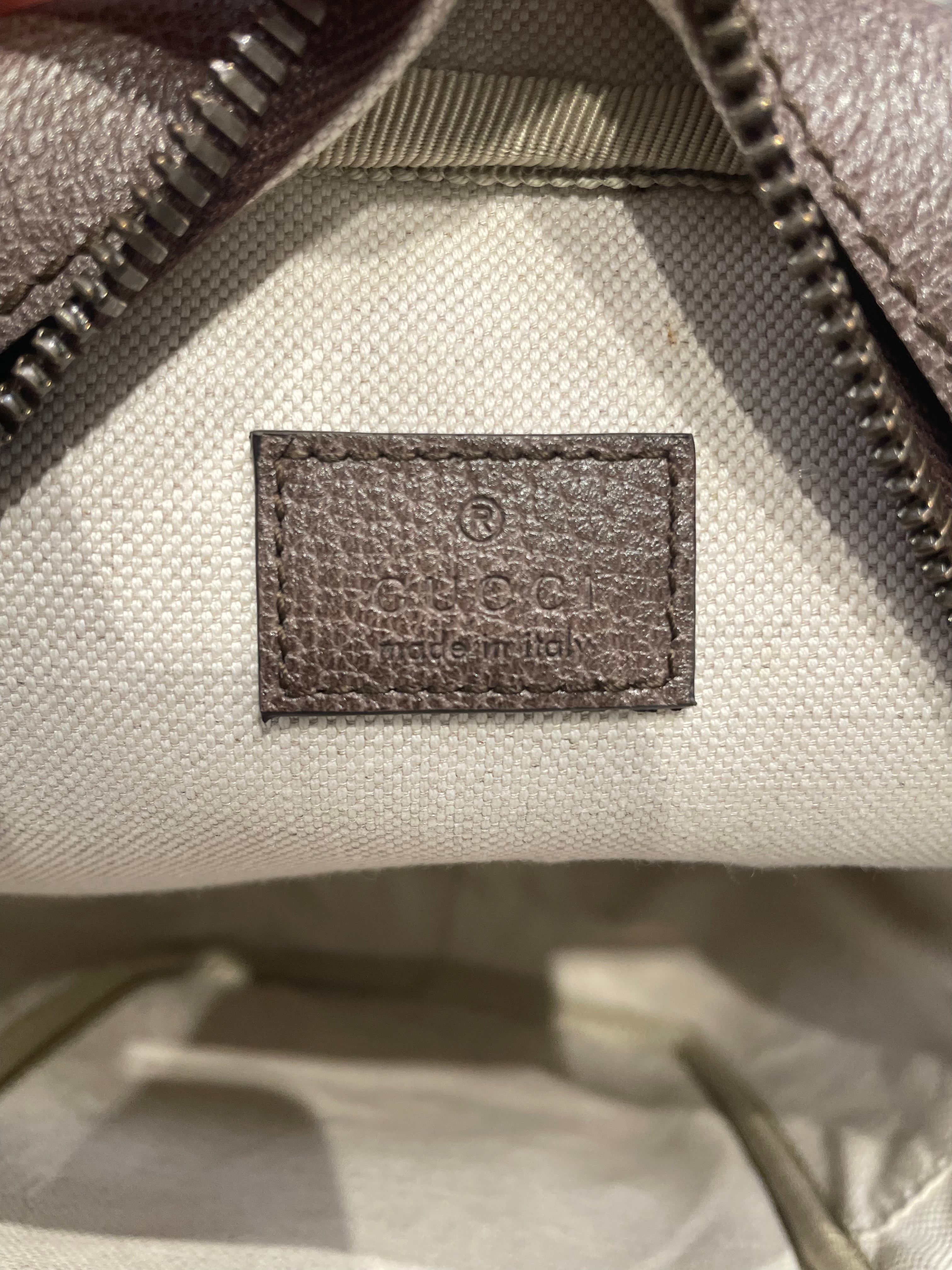 GUCCI/Pouch/Monogram/Leather/GLD/adidas collab monogram view 4