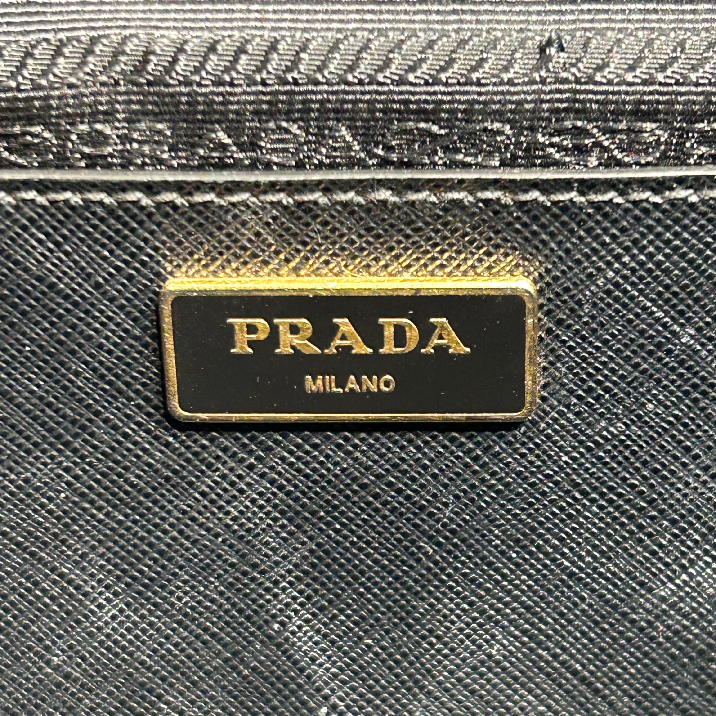 PRADA/Tote Bag/Leather/BLK/GALLERIA view 5