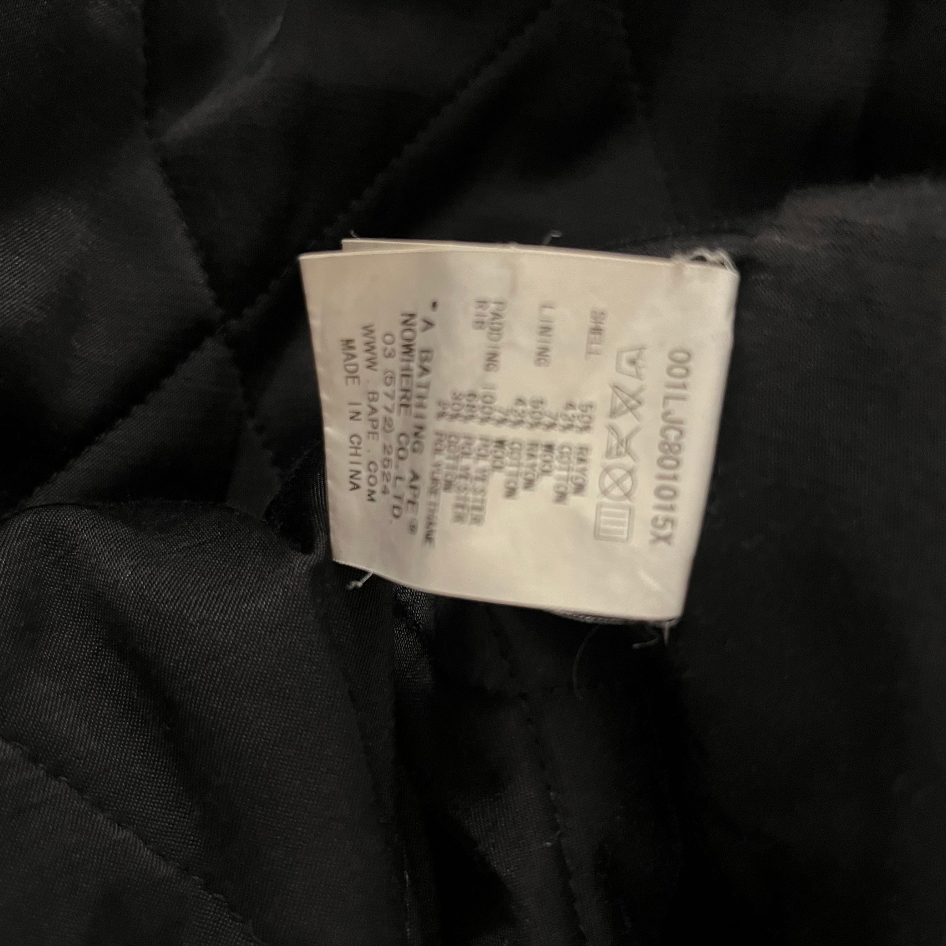 A BATHING APE/Souvenir Jkt/L/BLK/shark jkt view 4
