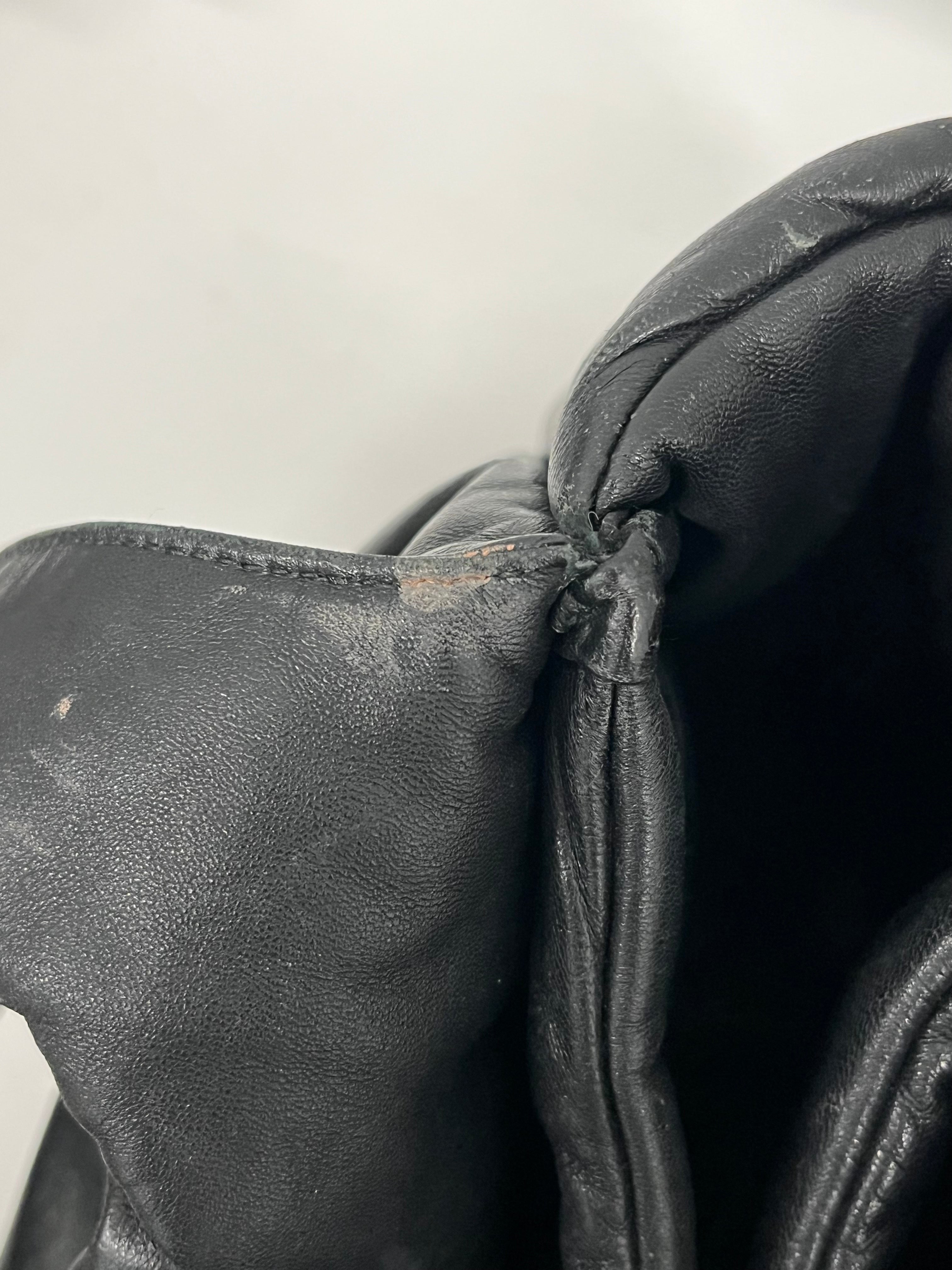 PRADA/Tote Bag/Leather/BLK/NAPPA SOFT PADDED TOTE view 6