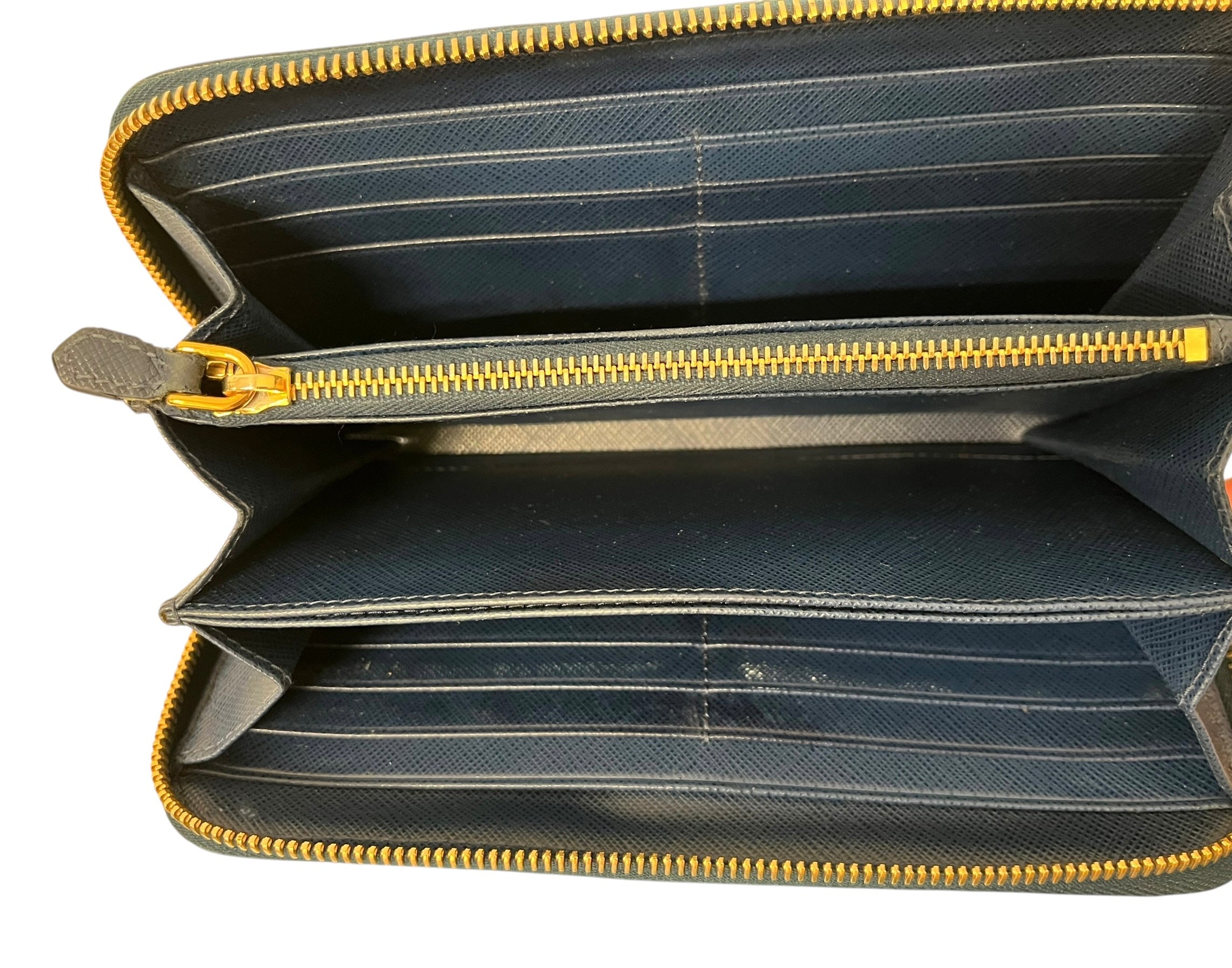 PRADA/Wallet/Leather/NVY/L's/CONTINENTAL SAFFIANO WALLET view 5