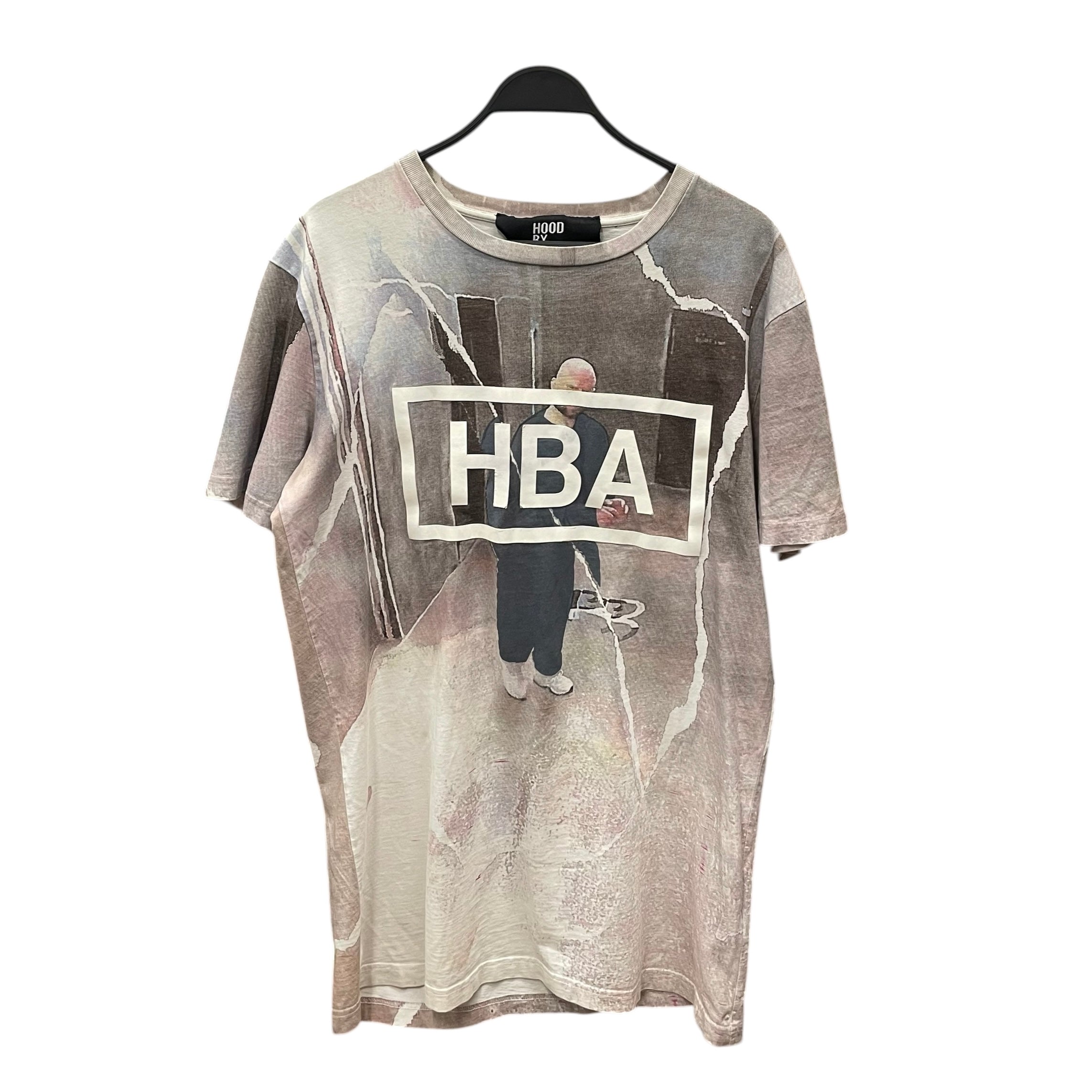 HOOD BY AIR./T-Shirt/L/Cotton/GRY/All Over Print/SURVEILANCE CAM GRAPHIC view 1