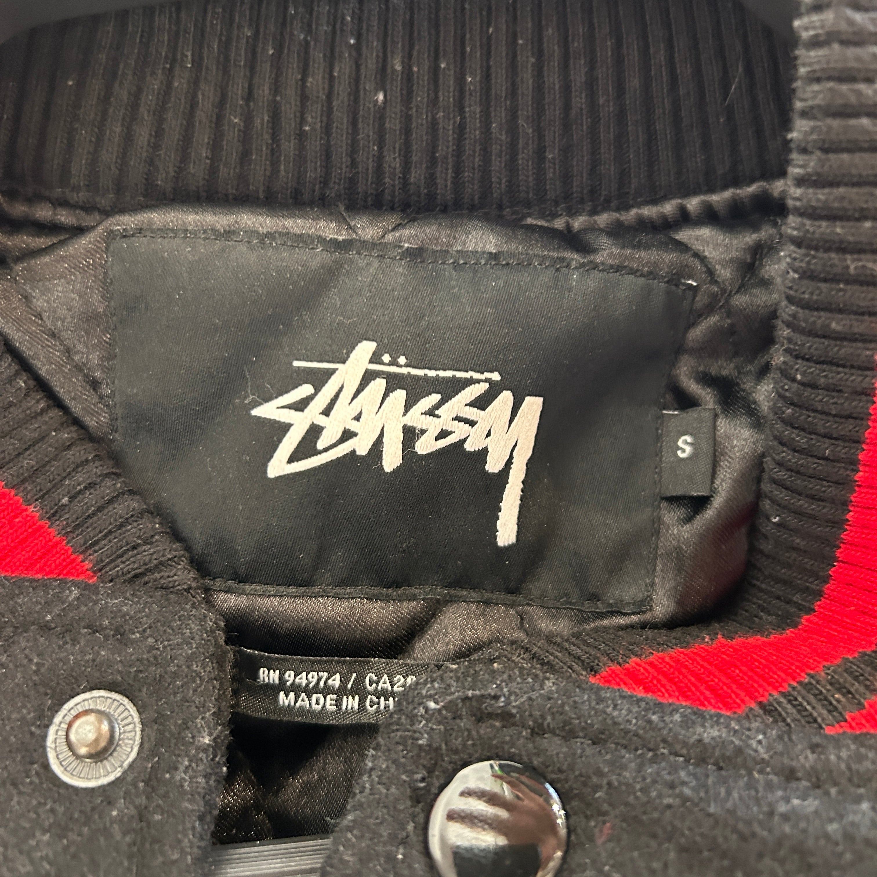 STUSSY/Souvenir Jkt/S/Wool/BLK/World Stussy Tribe view 3