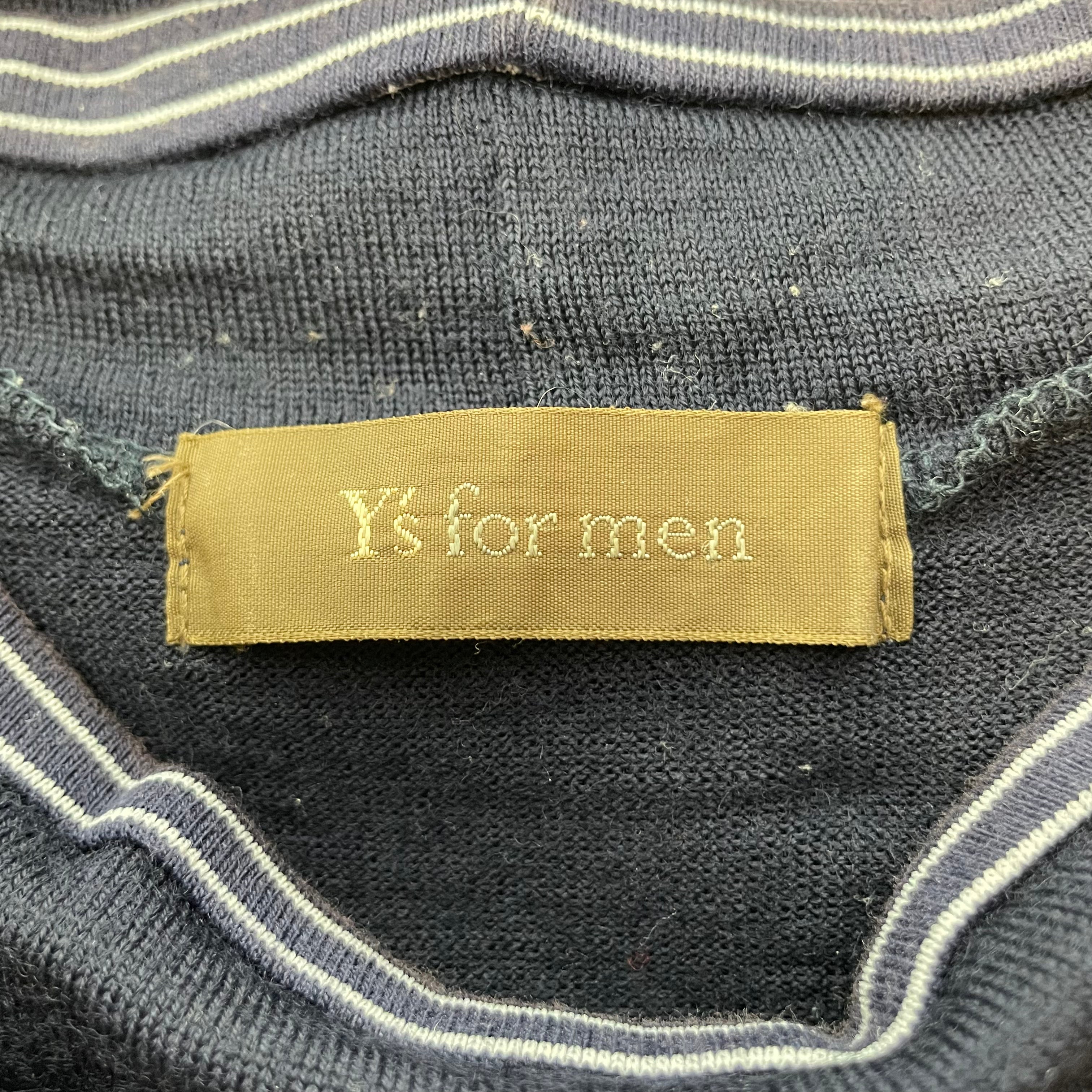 Y's for men/Sweater/Navy/Wool/MI-T34-147 view 3