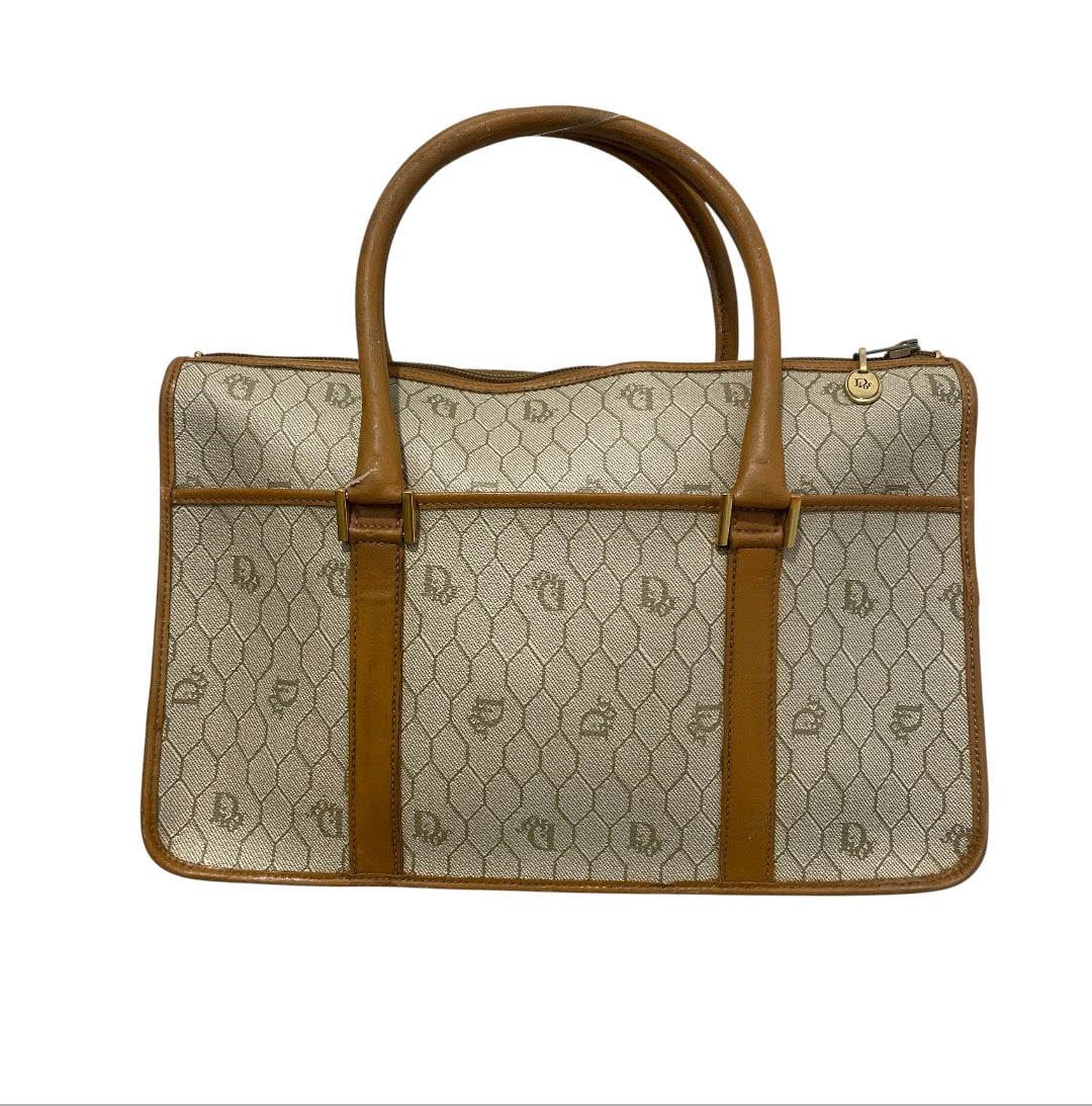 Christian Dior/Hand Bag/Monogram/Cotton/BEG/ view 2