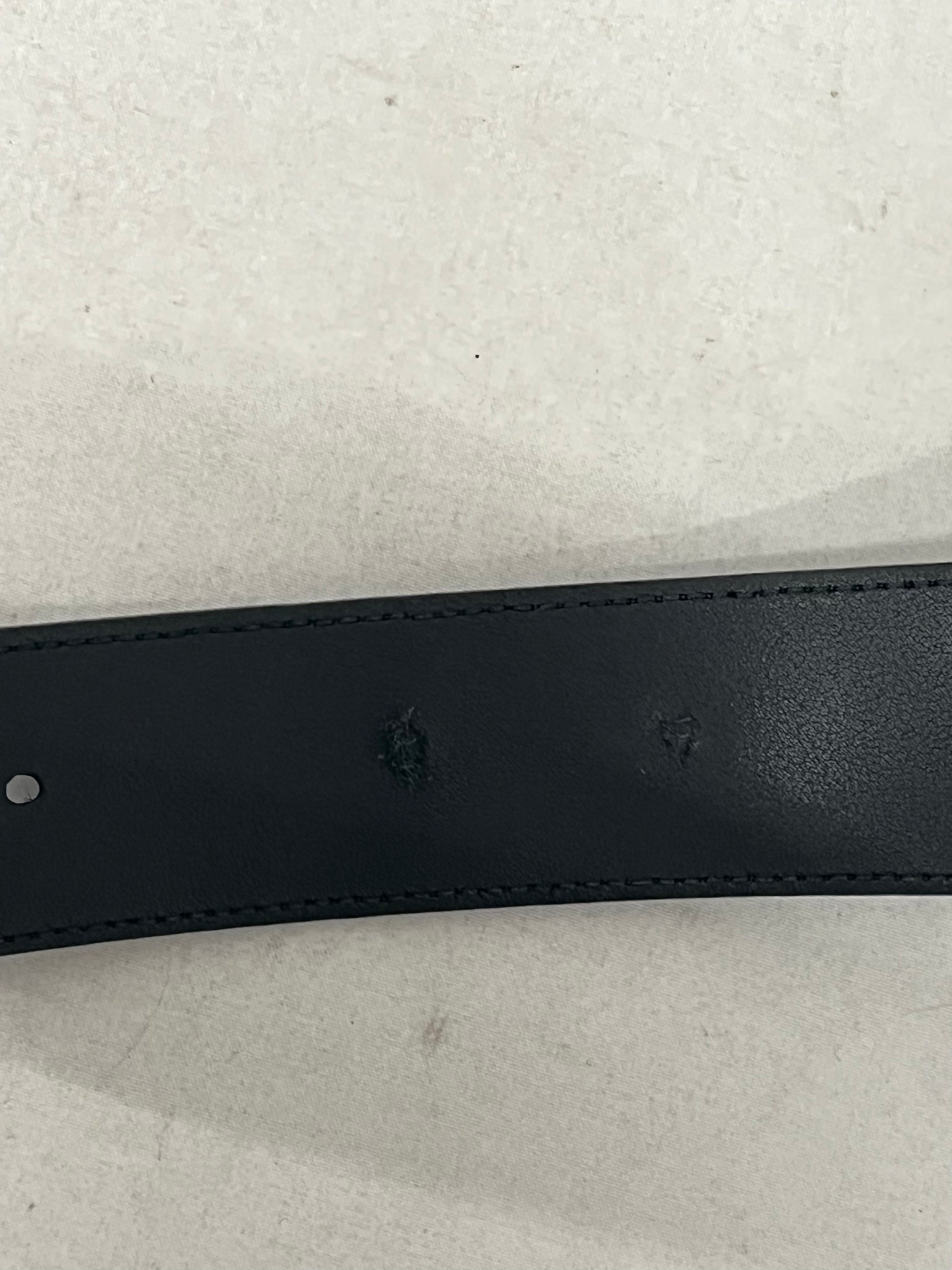 GUCCI/Belt/Leather/BLK/L's/GOLD GG LOGO LARGE view 4