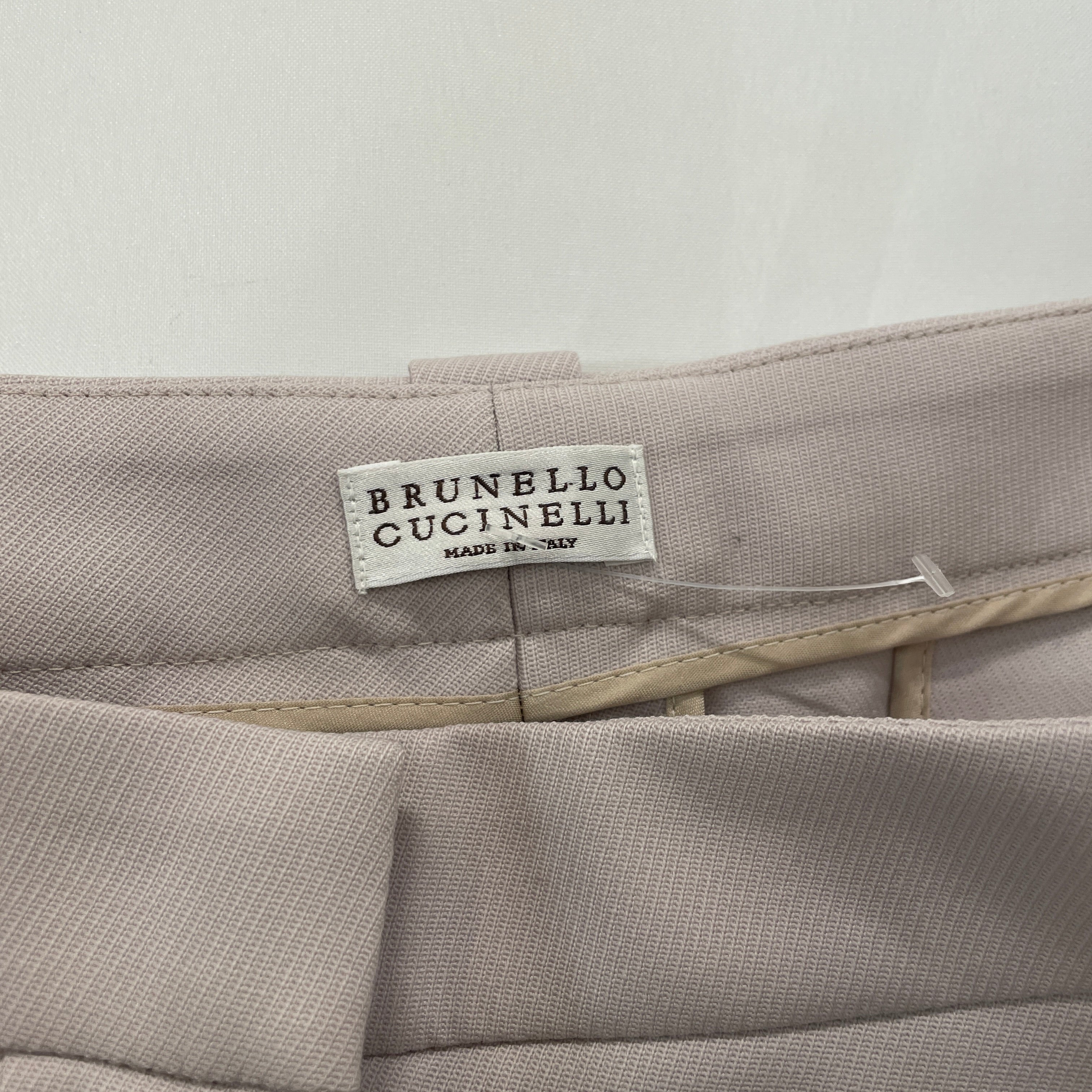 BRUNELLO CUCINELLI/Bottoms/8/Wool/BEG/Button Fly/Puprle Hue Cuffed Trouser view 3
