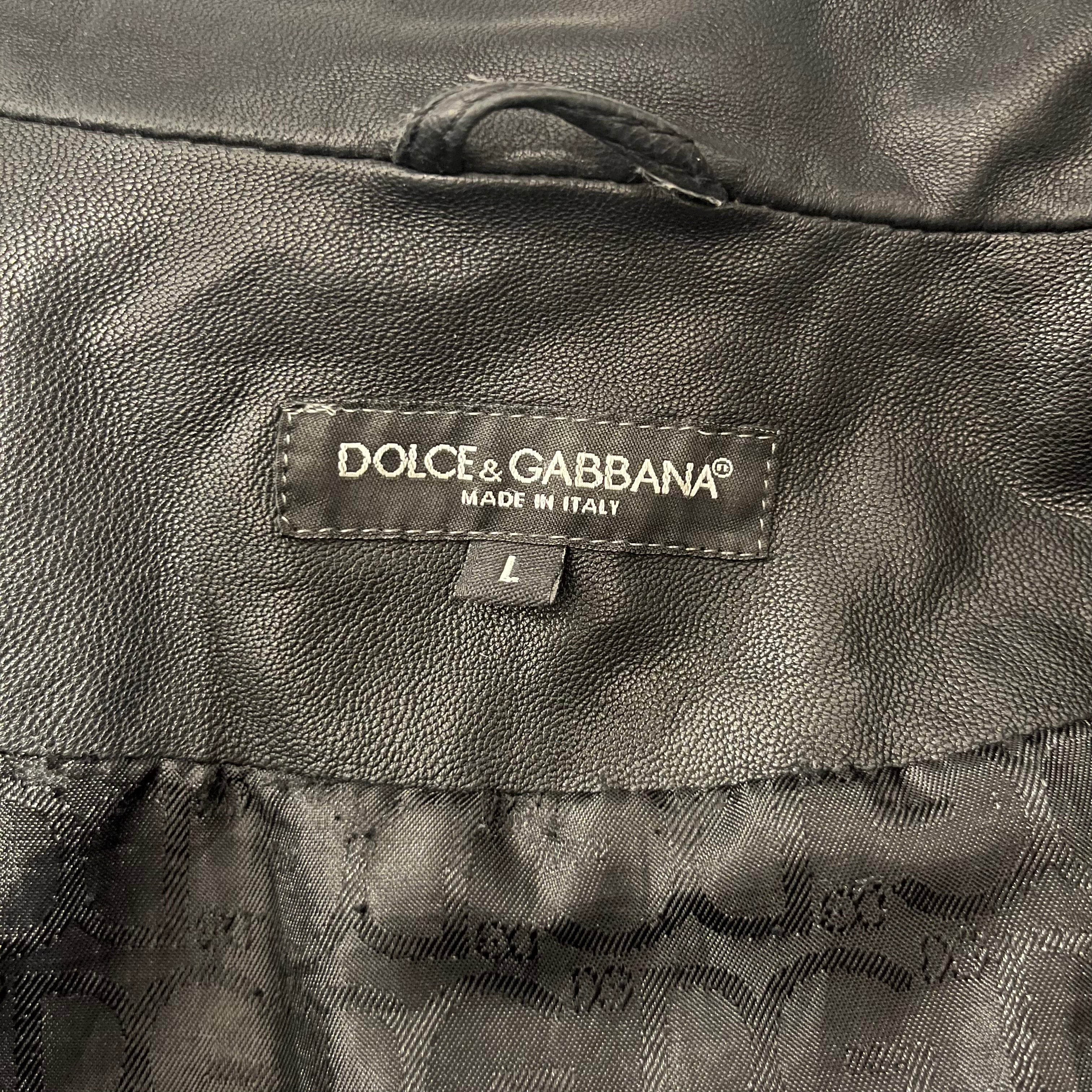DOLCE&GABBANA/Puffer Jkt/L/Lambskin/BLK/QUILTED SHOULDERS view 3
