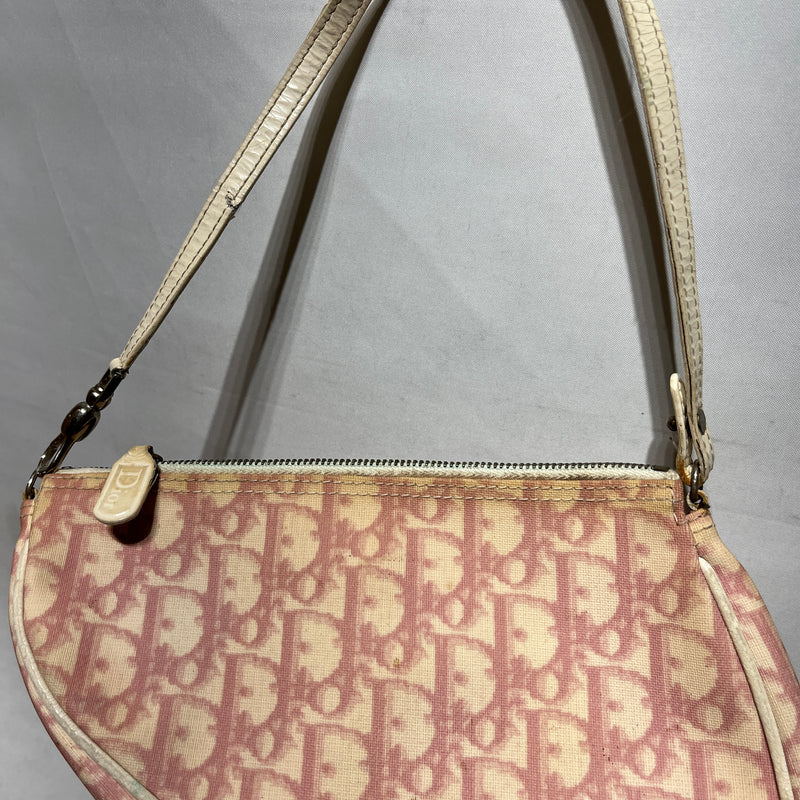 Christian Dior/Hand Bag/Monogram/PNK/TROTTER SADDLE