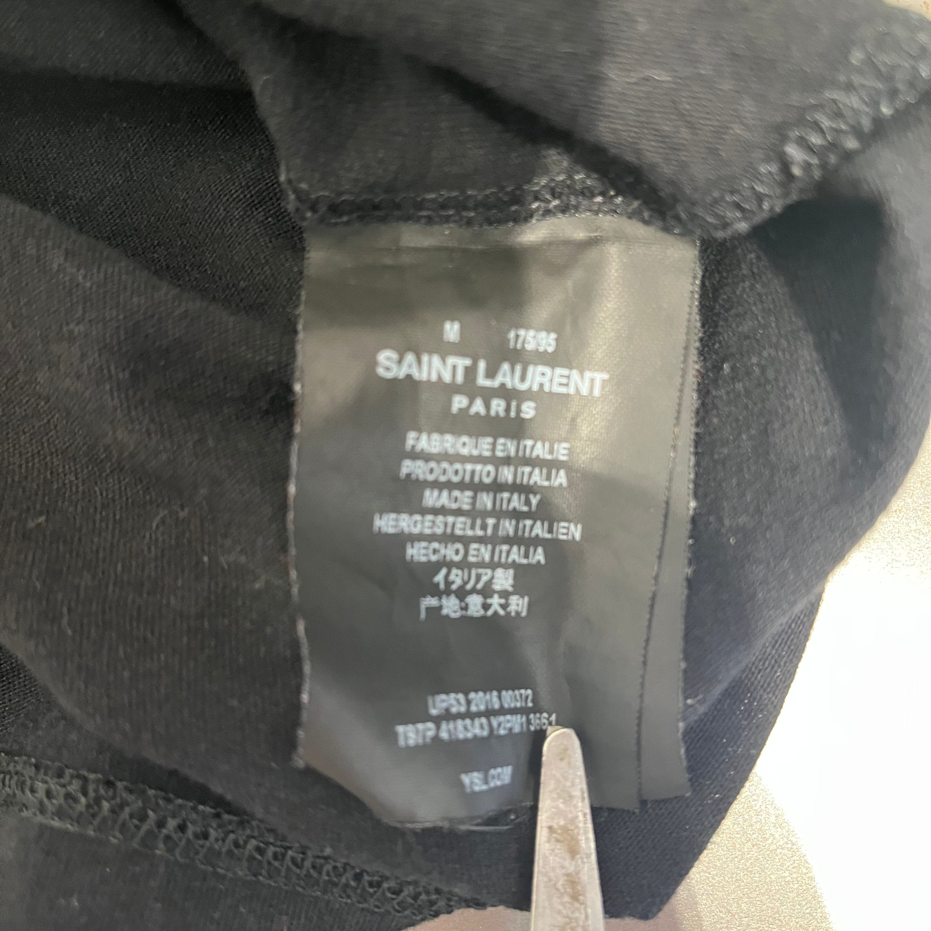 YVES SAINT LAURENT/T-Shirt/M/Cotton/BLK/ view 4
