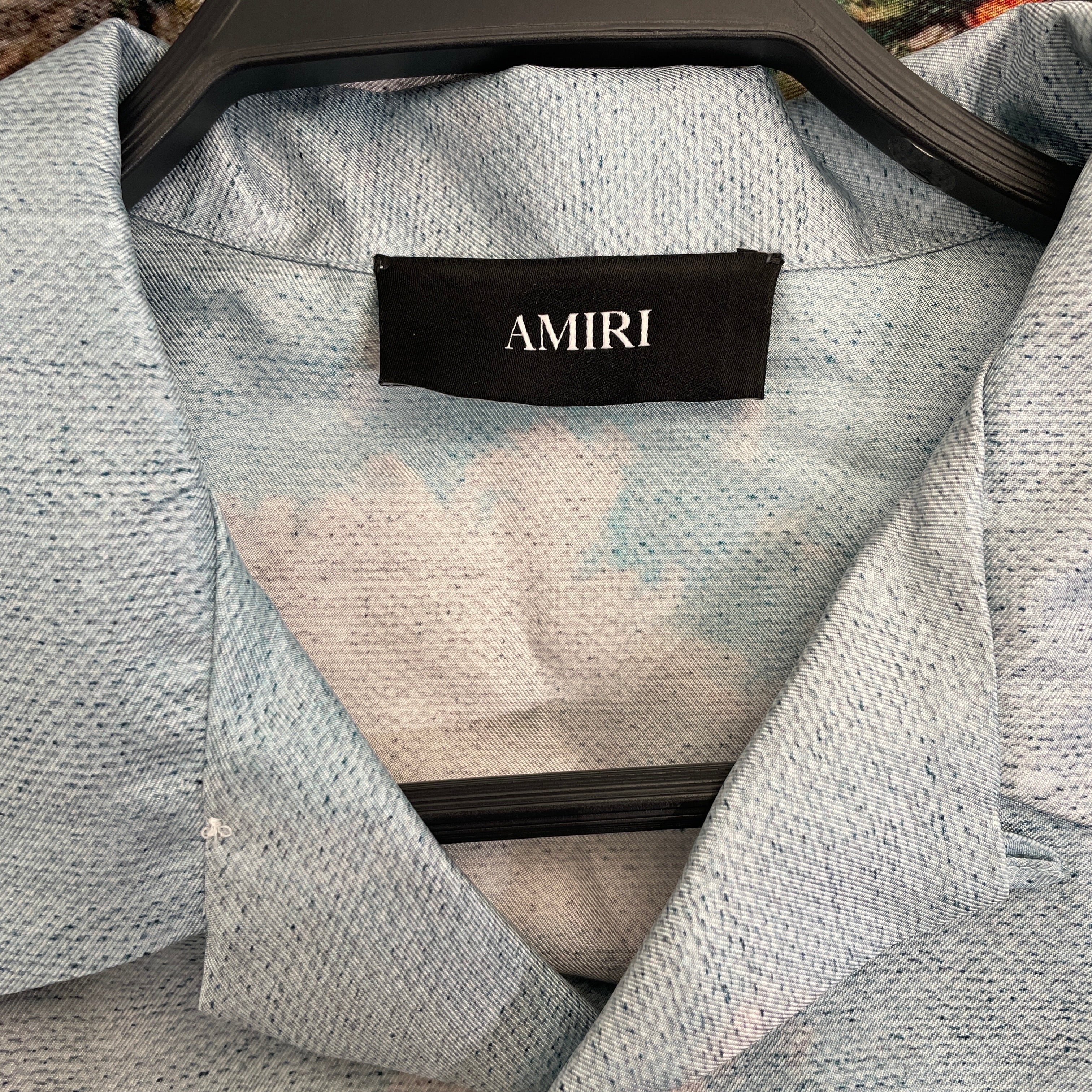 AMIRI/SS Shirt/XL/Silk/GRN/All Over Print/CHATEAU FOUNTAIN SILK SHIRT view 3