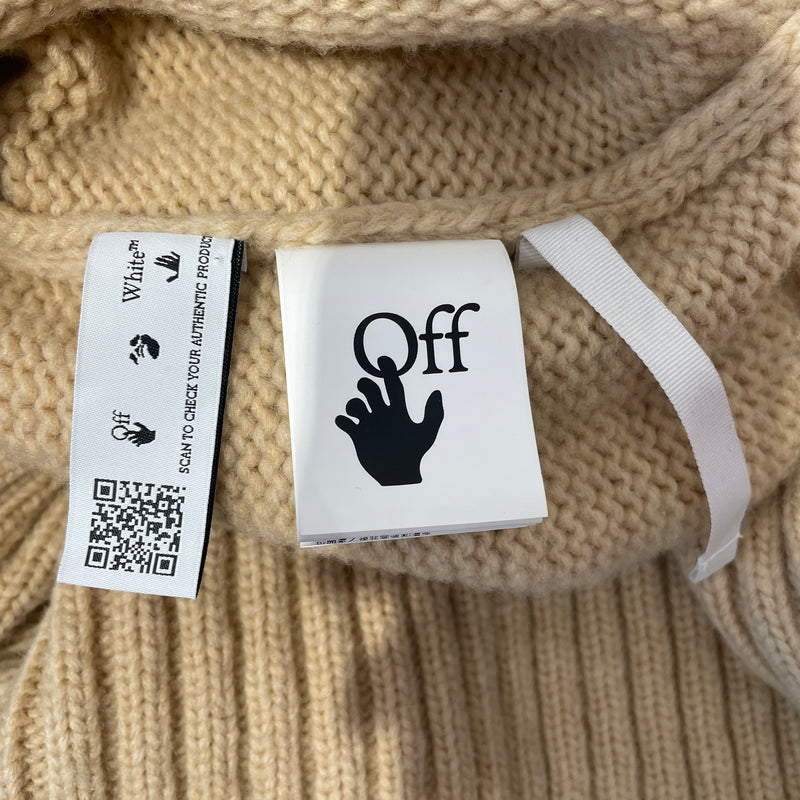OFF-WHITE/Sweater/38/Wool/KHK/