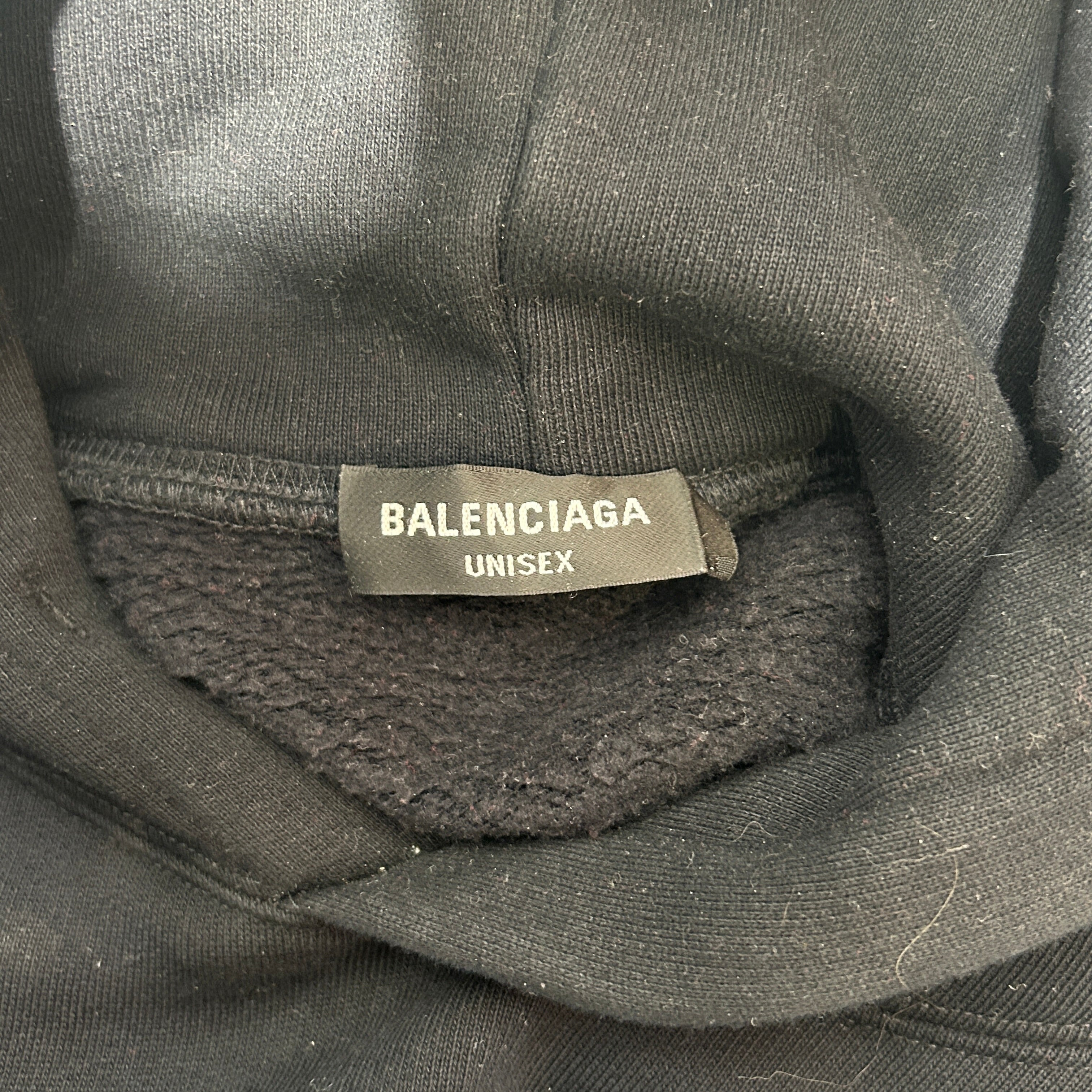 BALENCIAGA/Hoodie/3/Cotton/BLK/Slime view 3