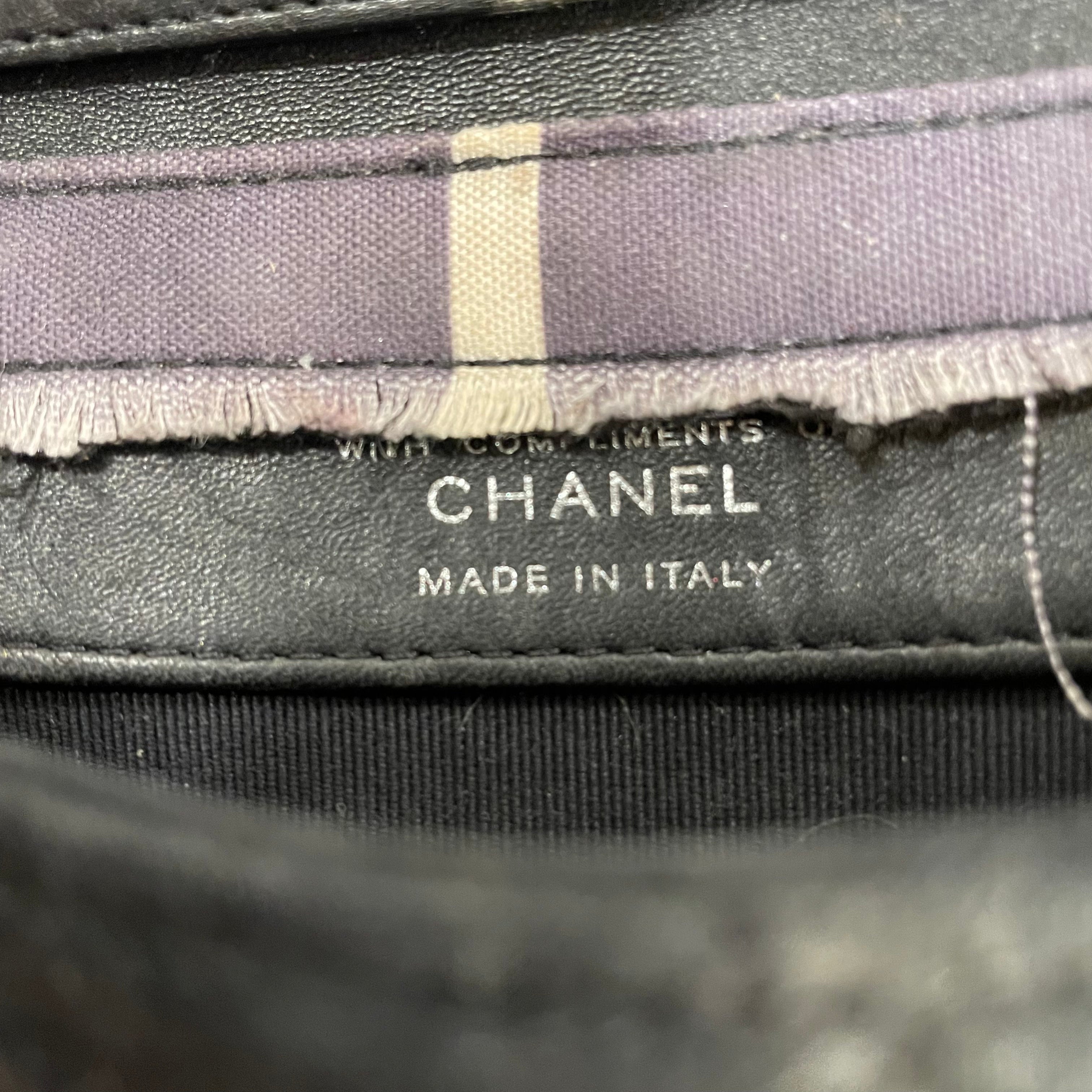 CHANEL/Cross Body Bag/Cotton/BLK/quilted cotton, 31752496 view 5