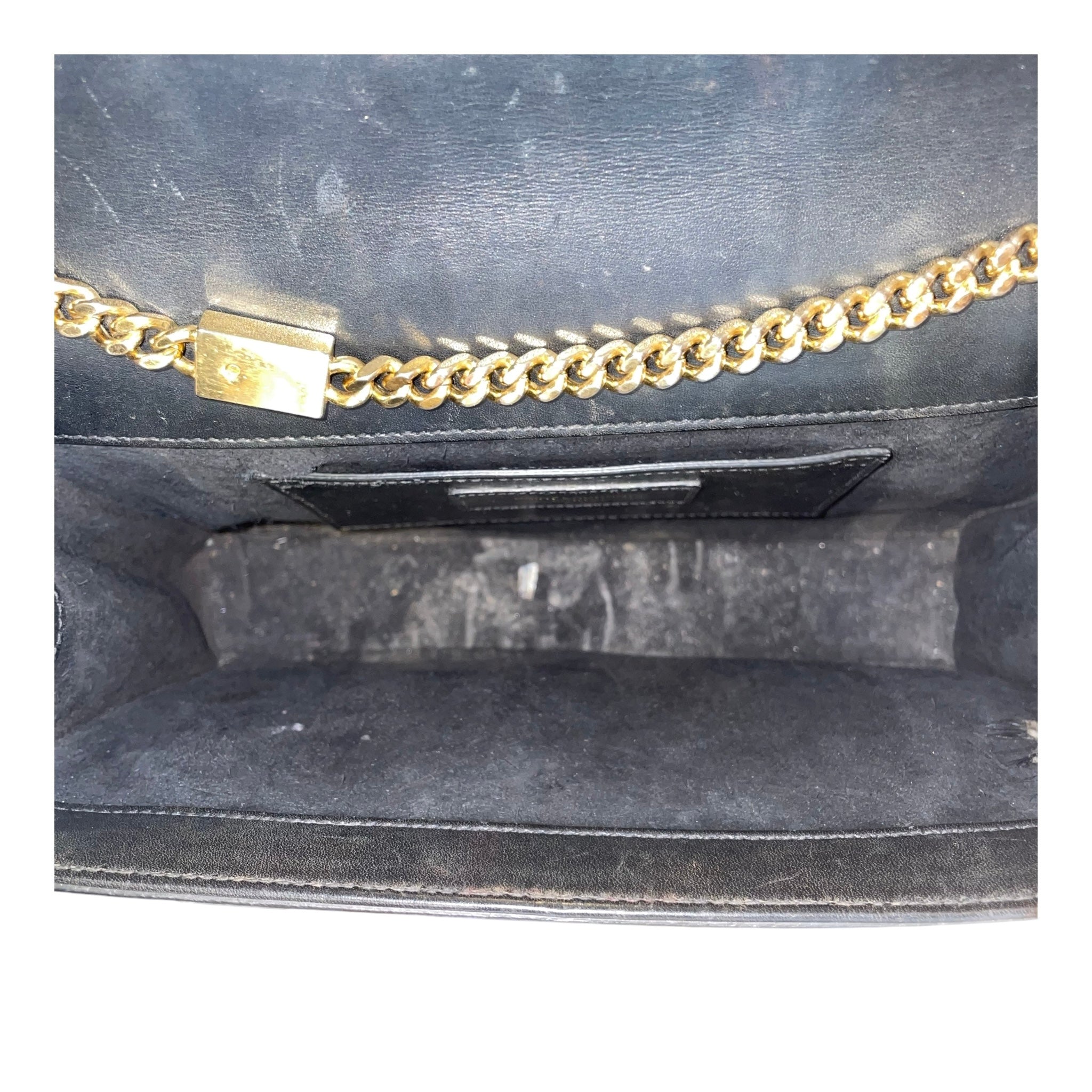 SAINT LAURENT/Cross Body Bag/Leather/BLK/tassle kate bag view 5