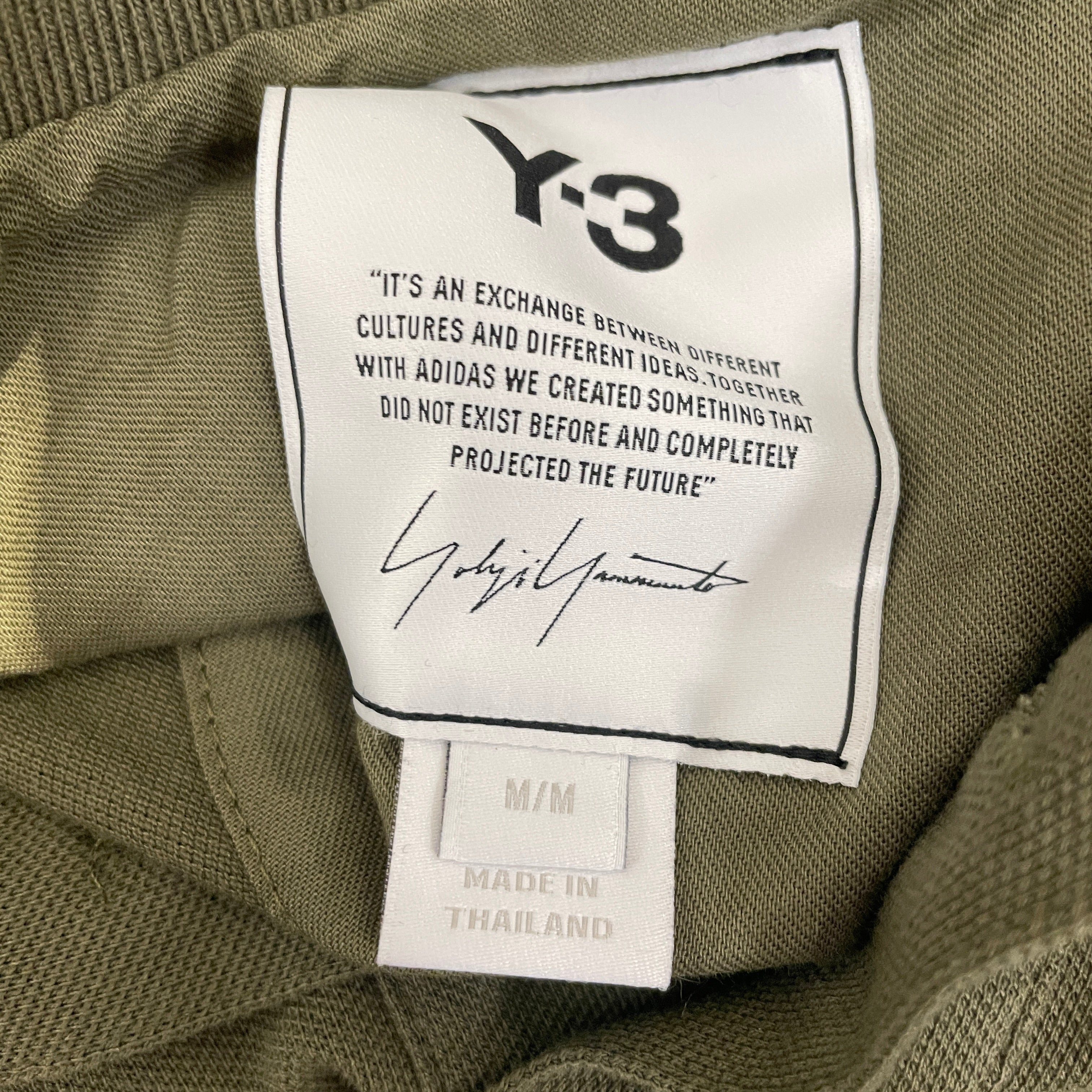 Y-3/Polo Shirt/M/Cotton/GRN/ view 4