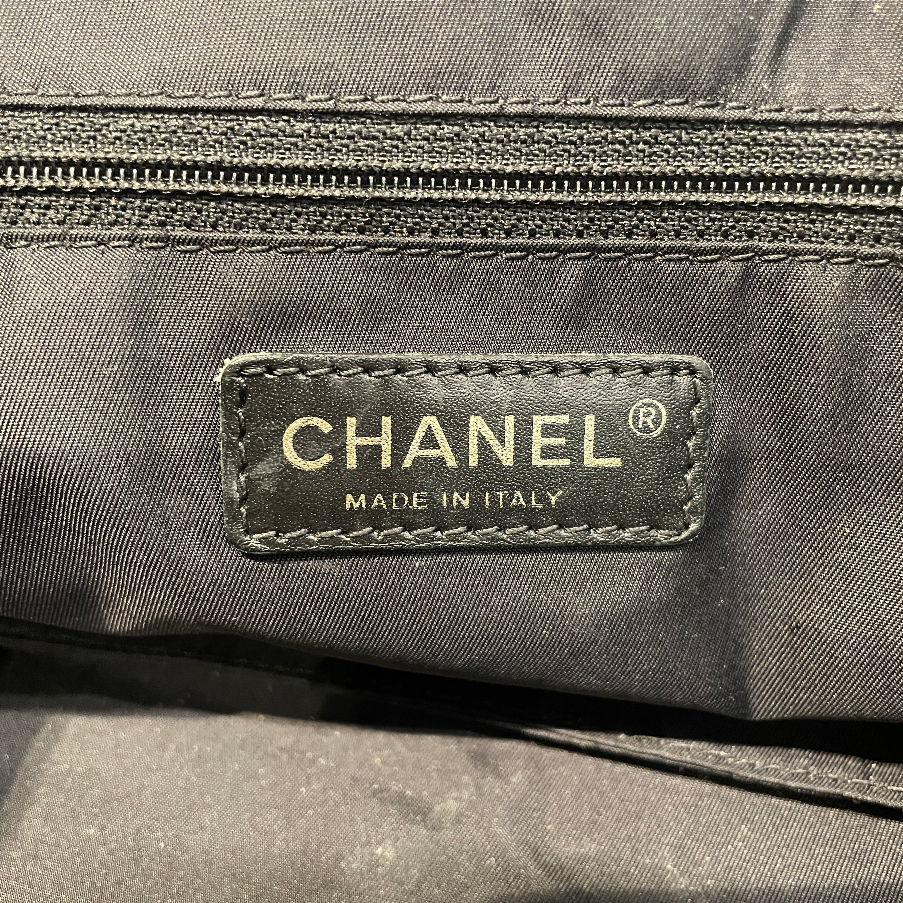 CHANEL/Tote Bag/Nylon/BLK/Travel Line view 5