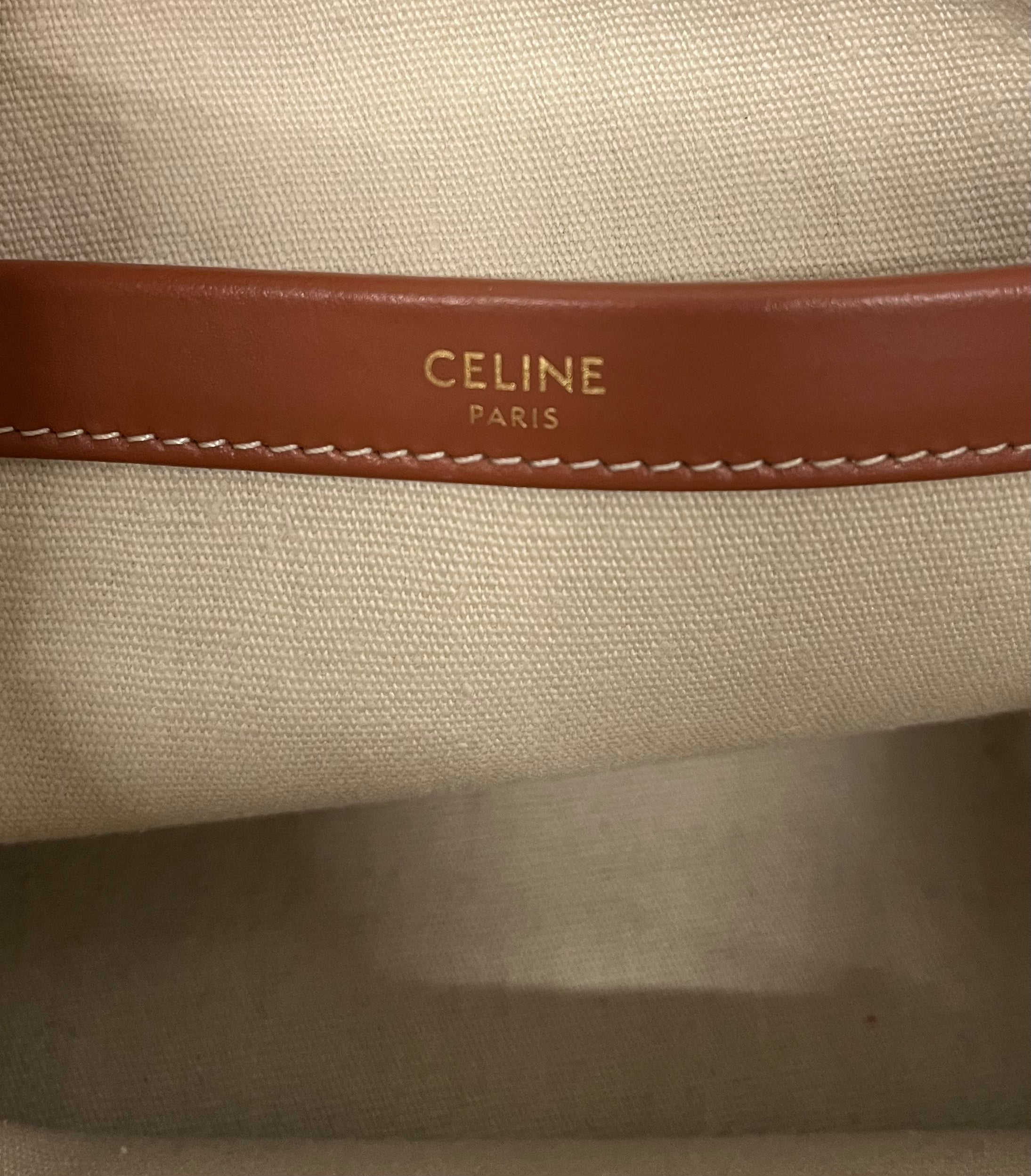 CELINE/Cross Body Bag/Monogram/Cotton/CML/SMALL CABAS TOTE U-GA-133 view 3