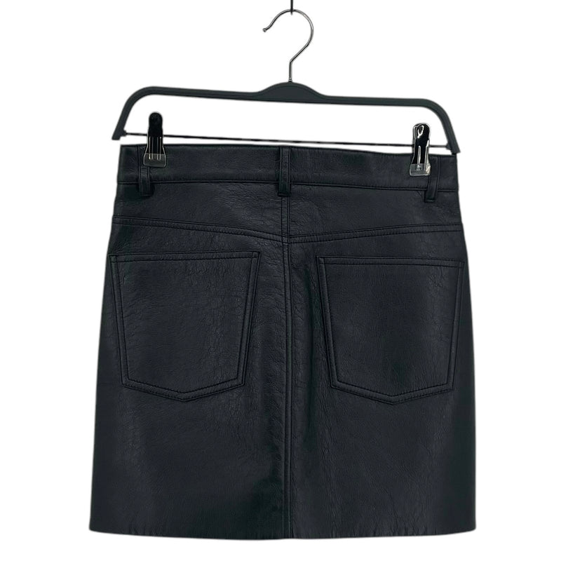 BALENCIAGA/Skirt/34/Leather/BLK/