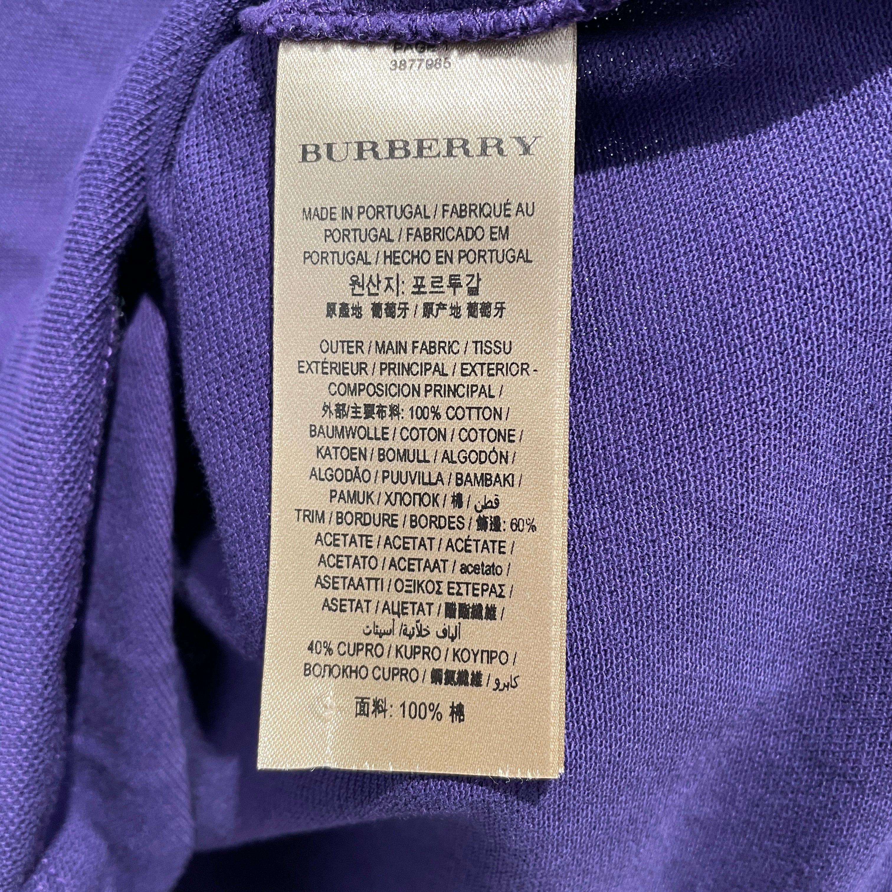 BURBERRY LONDON/Polo Shirt/L/Cotton/PPL/ view 4
