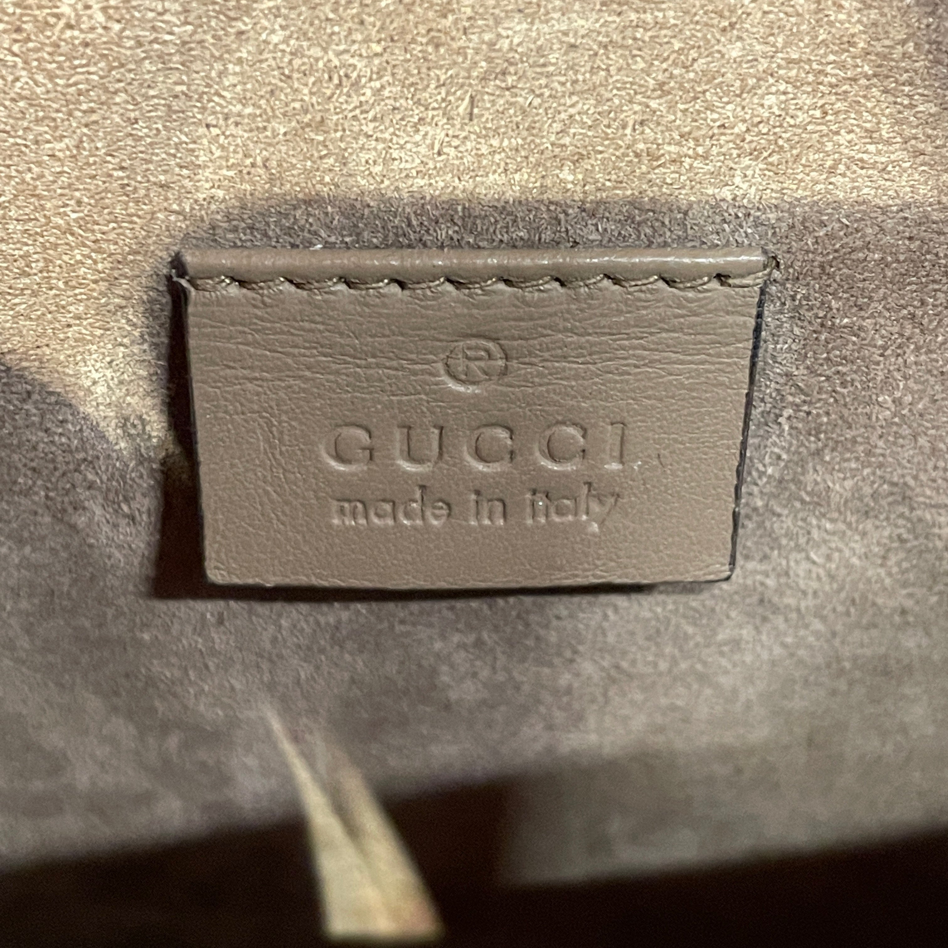 GUCCI/Cross Body Bag/Monogram/Suede/BEG/mini dionysus gg supreme cnvs view 5