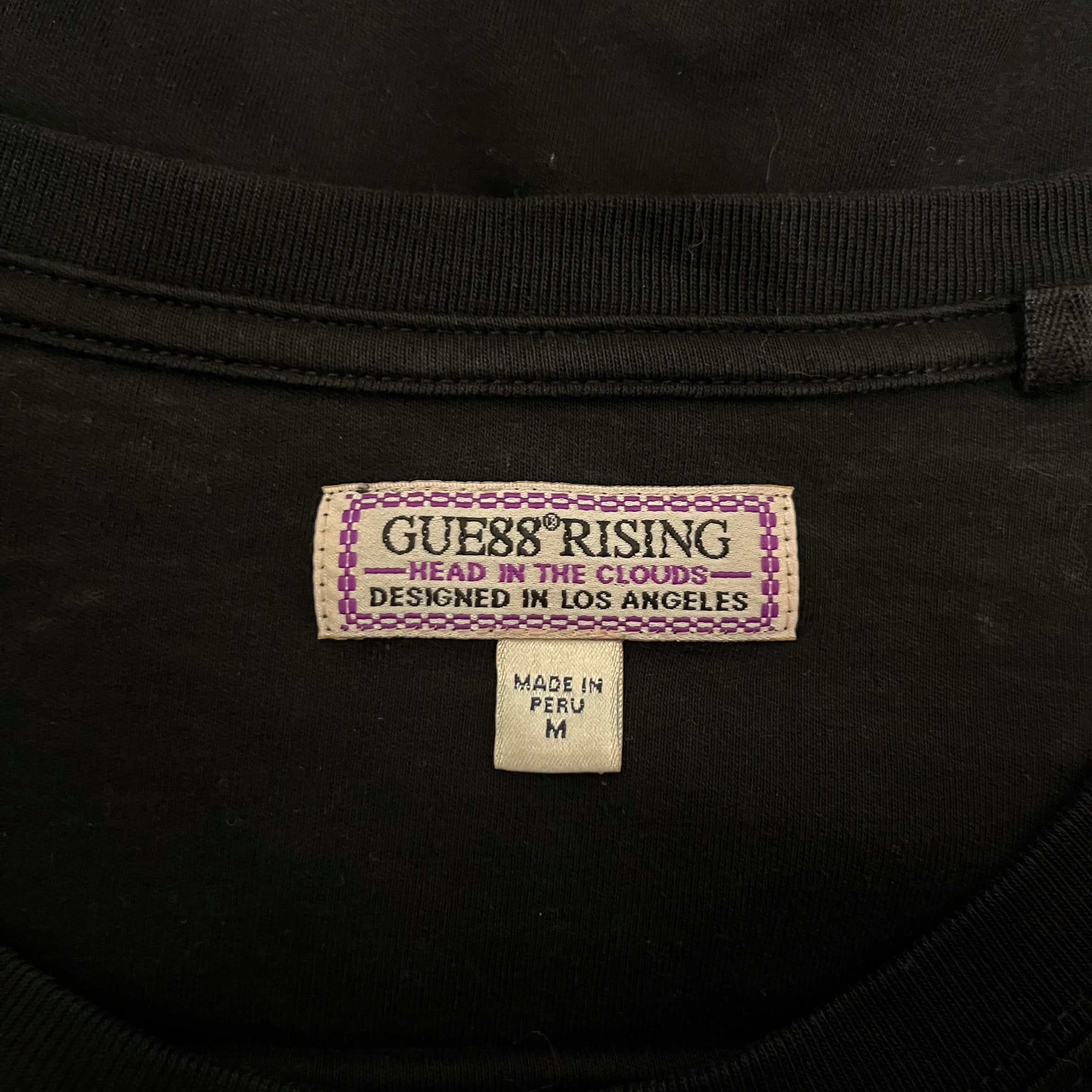 GUESS/LS T-Shirt/M/Cotton/BLK/88 RISING view 3