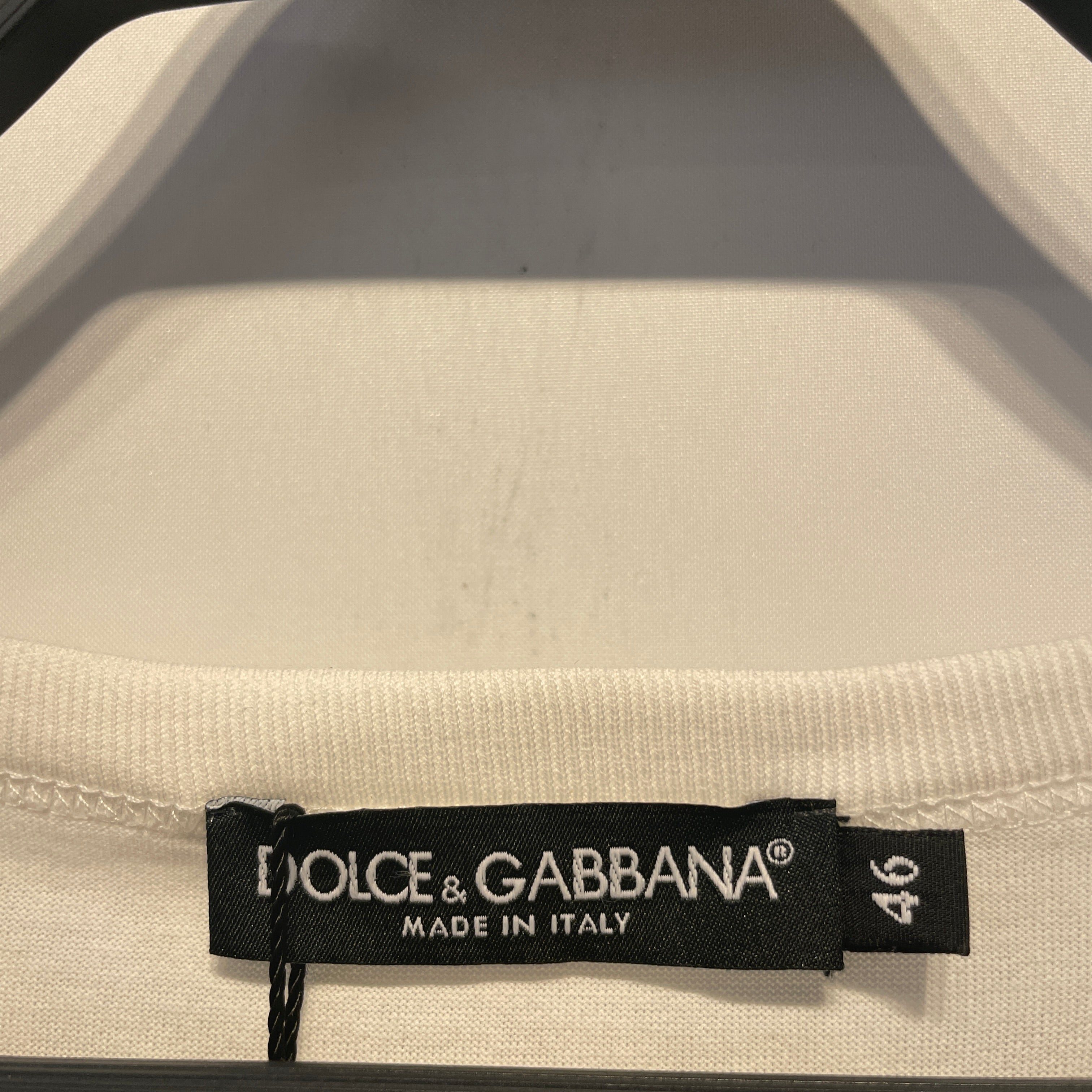 DOLCE&GABBANA/T-Shirt/52/Cotton/WHT/High Neck/ view 4