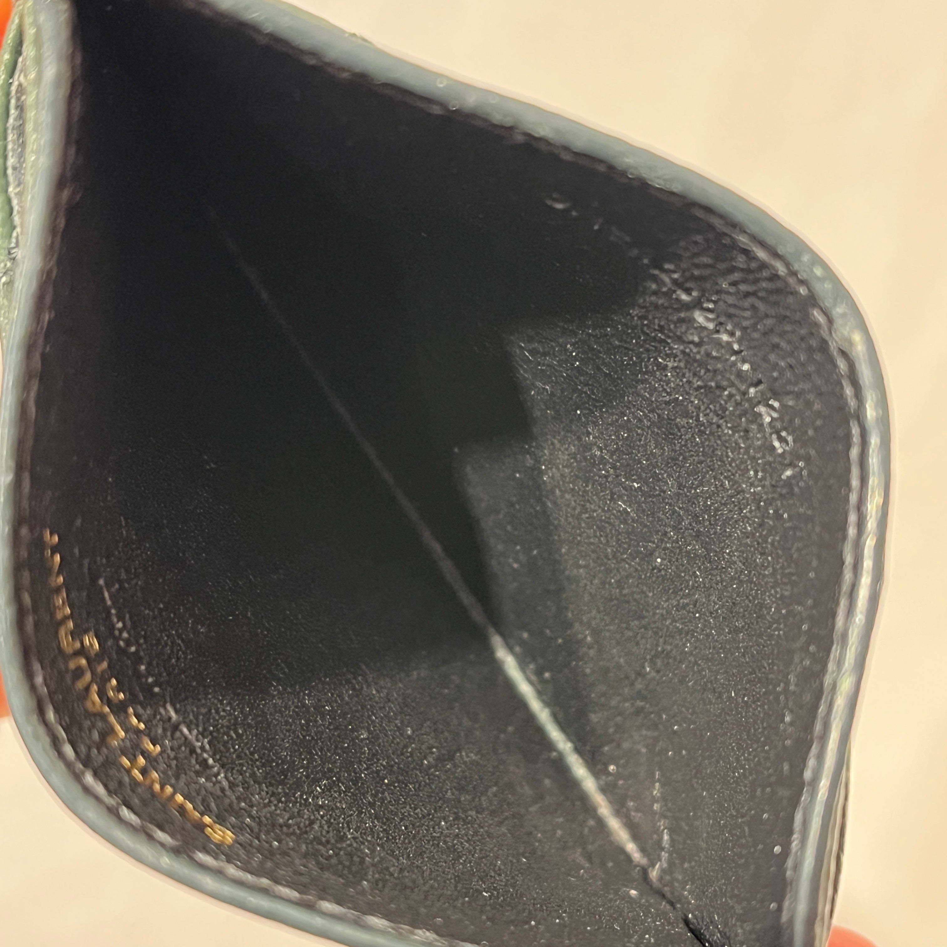 YVES SAINT LAURENT/Card Case/Leather/GRN/ view 4