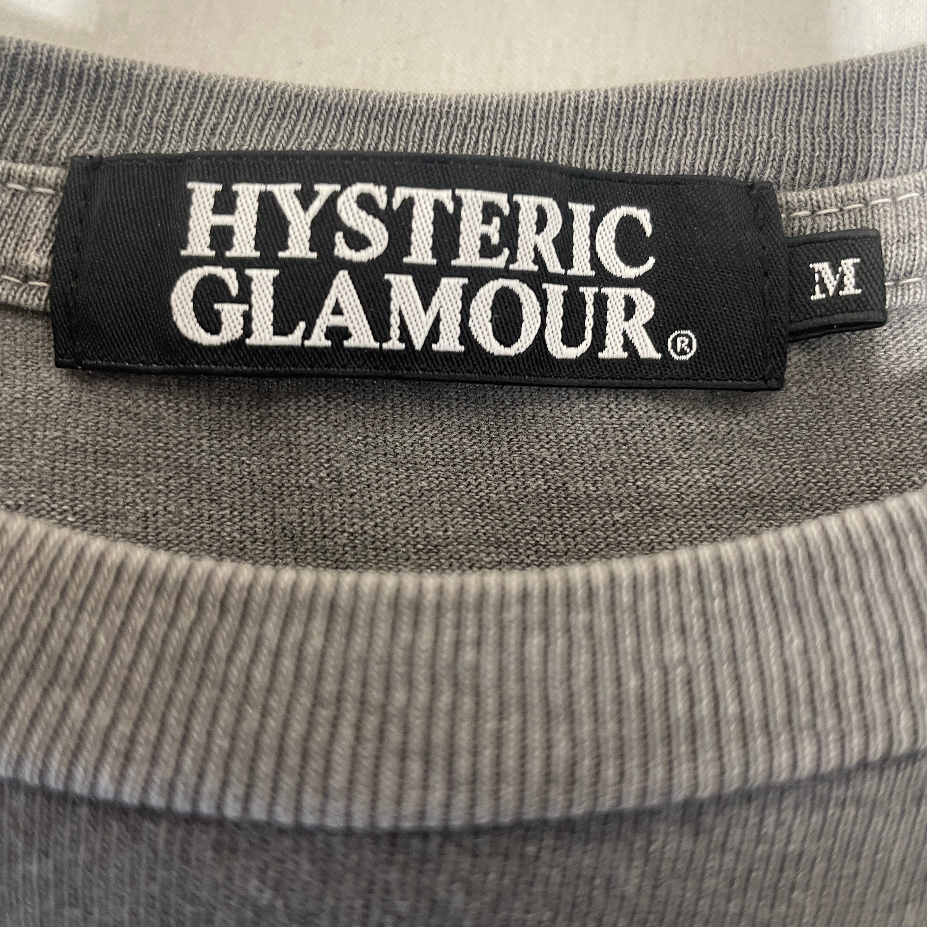 HYSTERIC GLAMOUR/T-Shirt/M/Cotton/GRY/Graphic/Hoochie coochie Woman t shirt view 3
