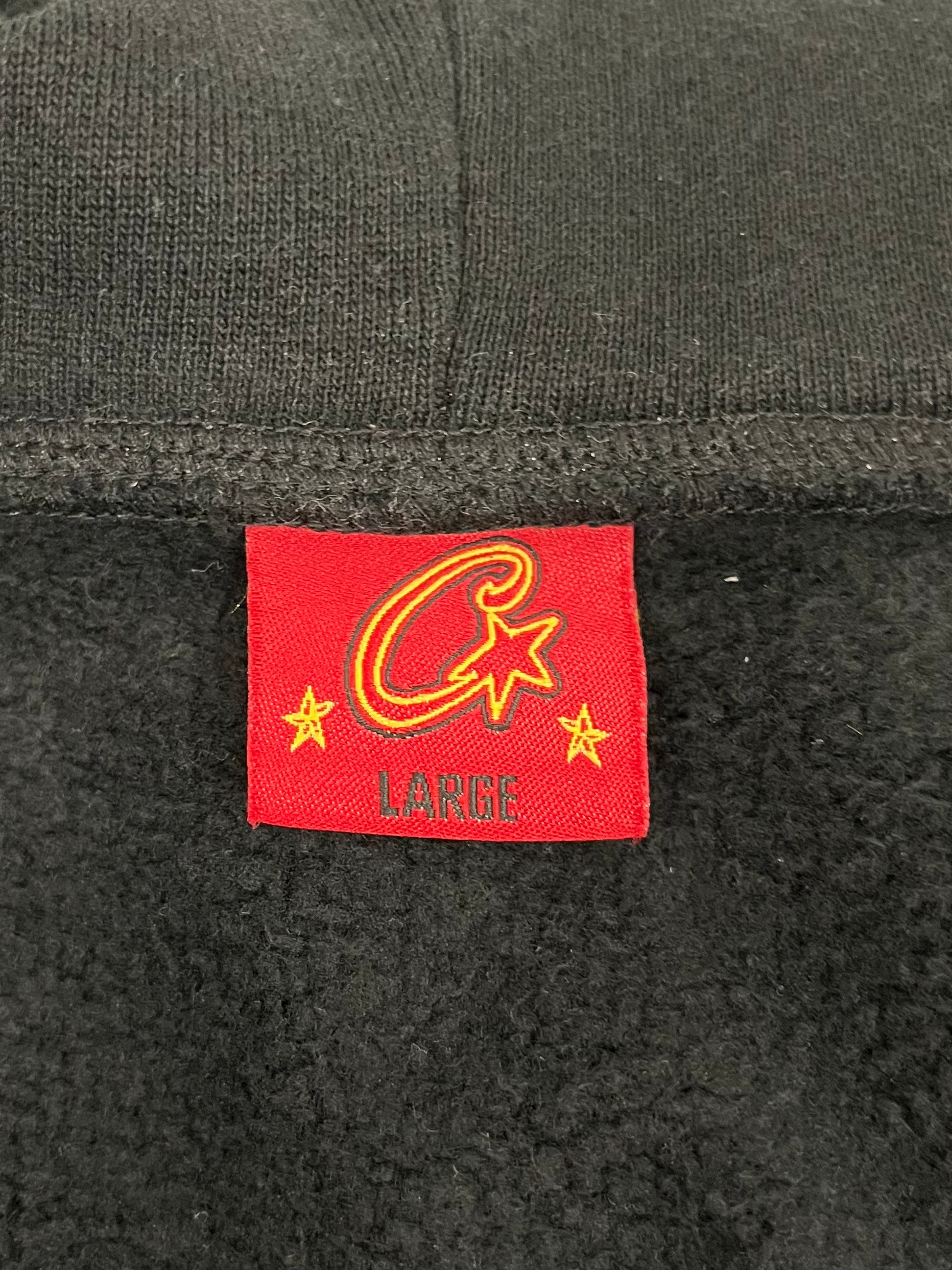 Corteiz/Zip Up Hoodie/L/Cotton/BLK/SMALL CHEST LOGO view 3