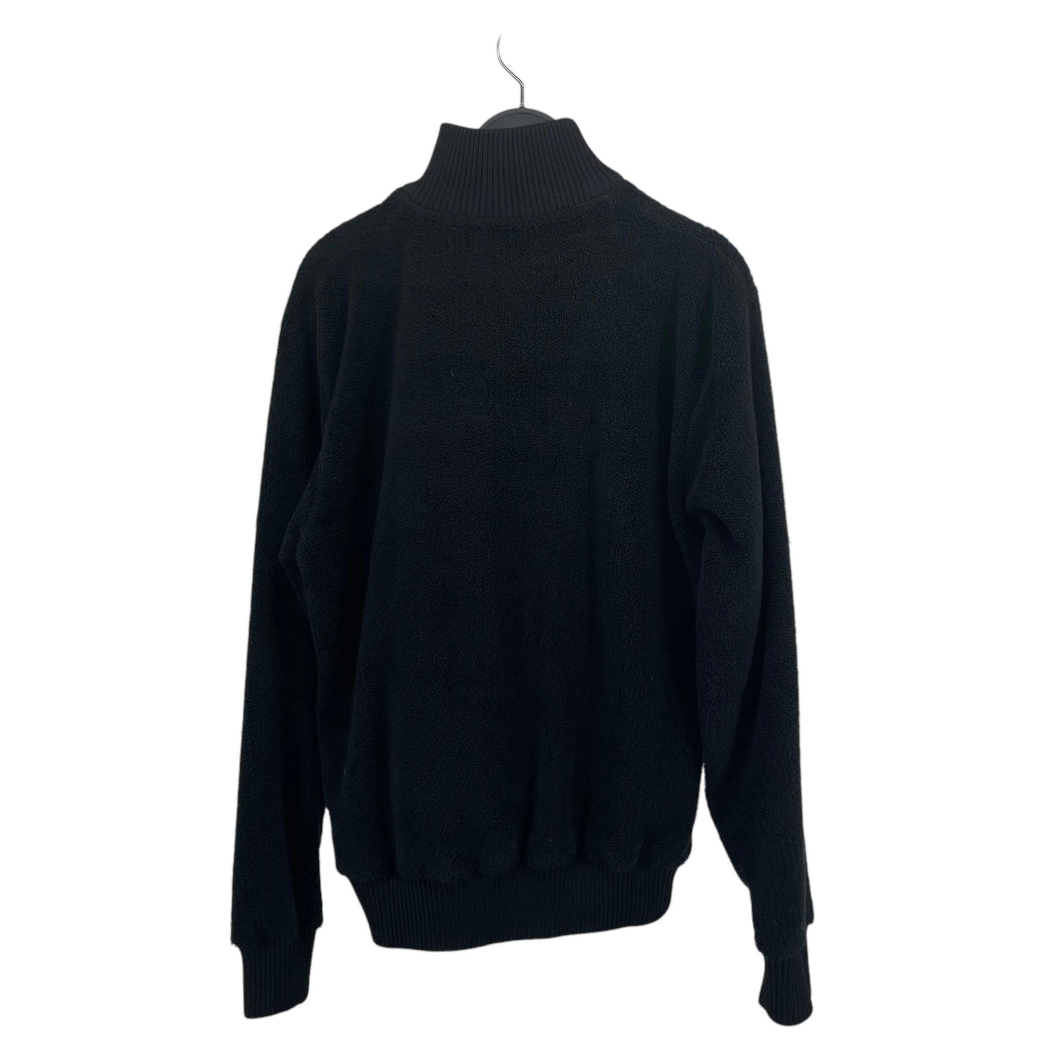 CASABLANCA/Fleece Jkt/S/Cotton/BLK/apre boa track view 2