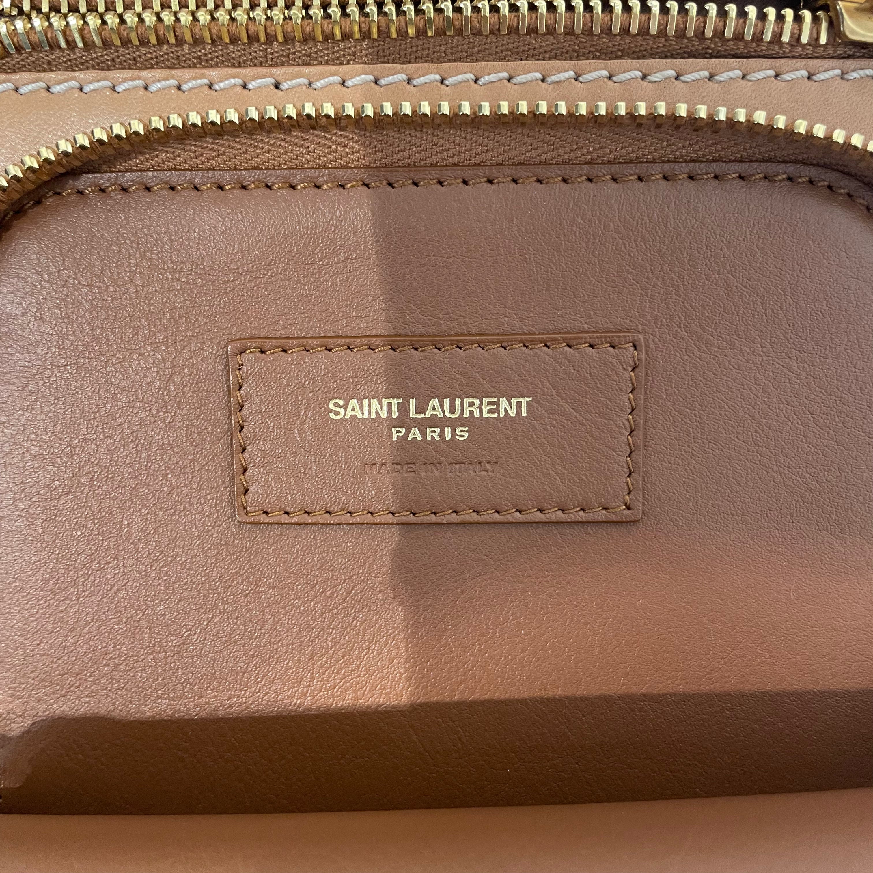 SAINT LAURENT/Cross Body Bag/Leather/BEG/SMALL CROSSBODY BA view 4