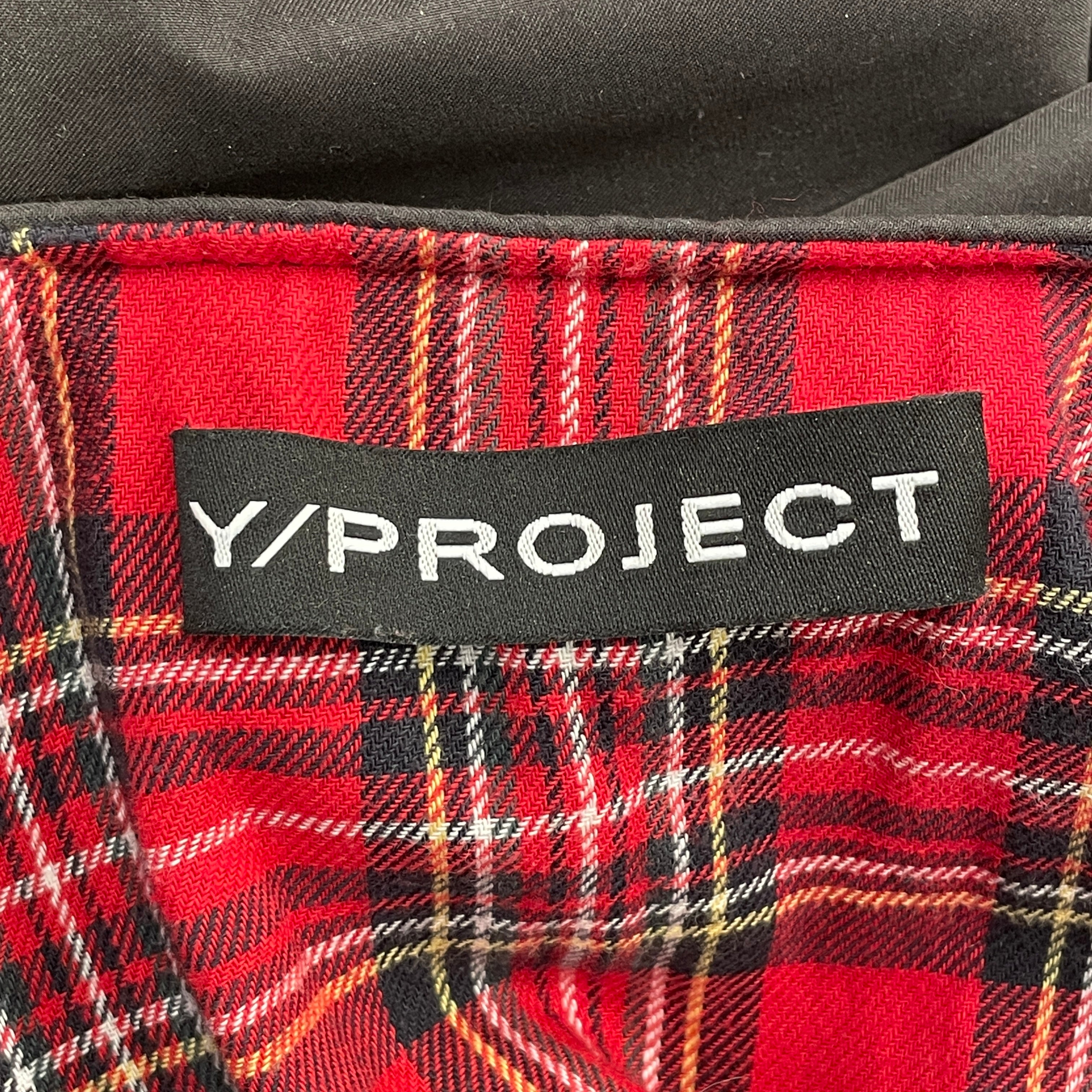 Y/PROJECT/Baseball Jkt/XL/Polyester/BLK/FLANNEL/BOMBER COMBO view 3