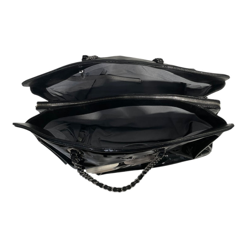 CHANEL/Bag/Leather/BLK/VINYL XL LIPSTICK TOTE