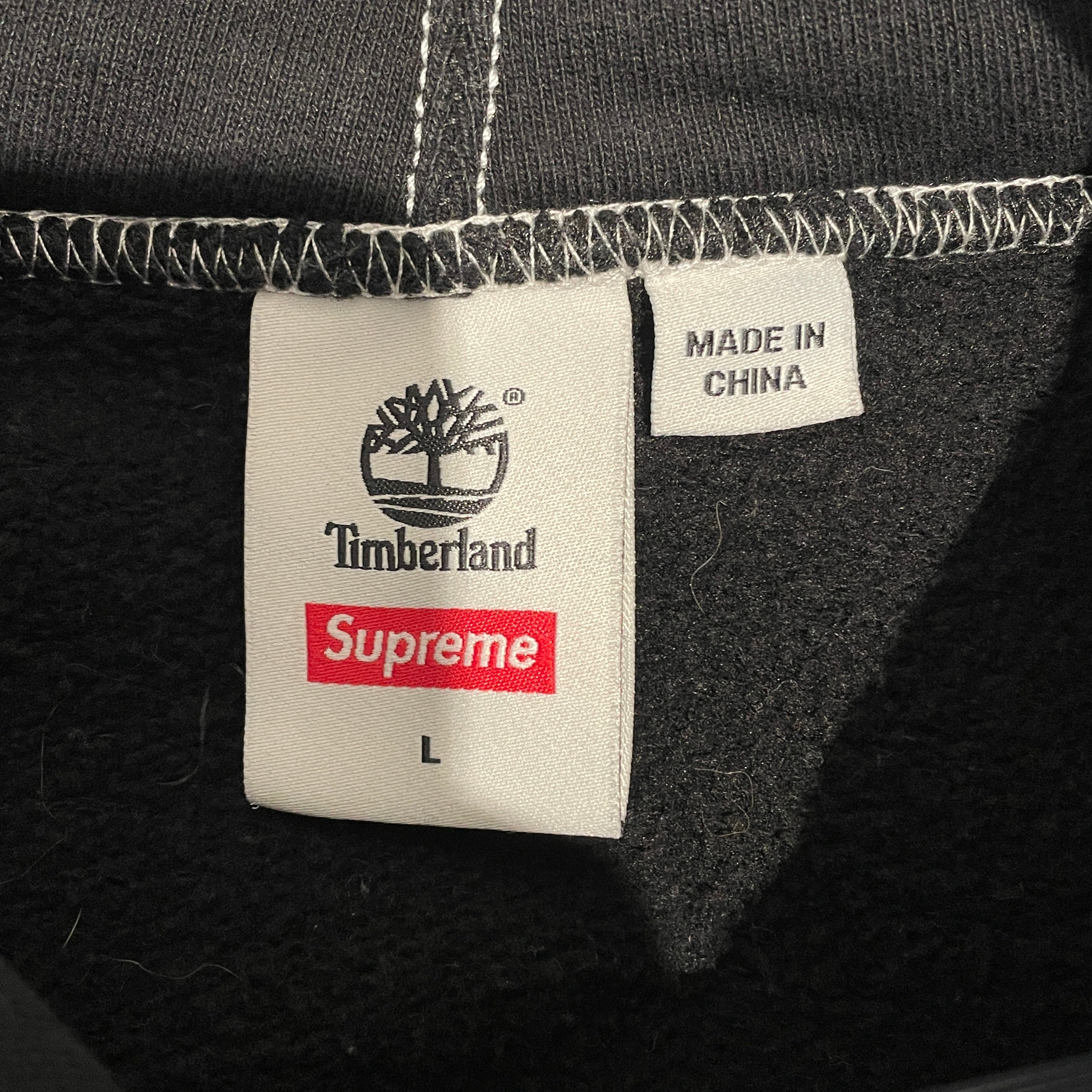 Supreme/Timberland/Hoodie/L/Cotton/BLK/ view 3