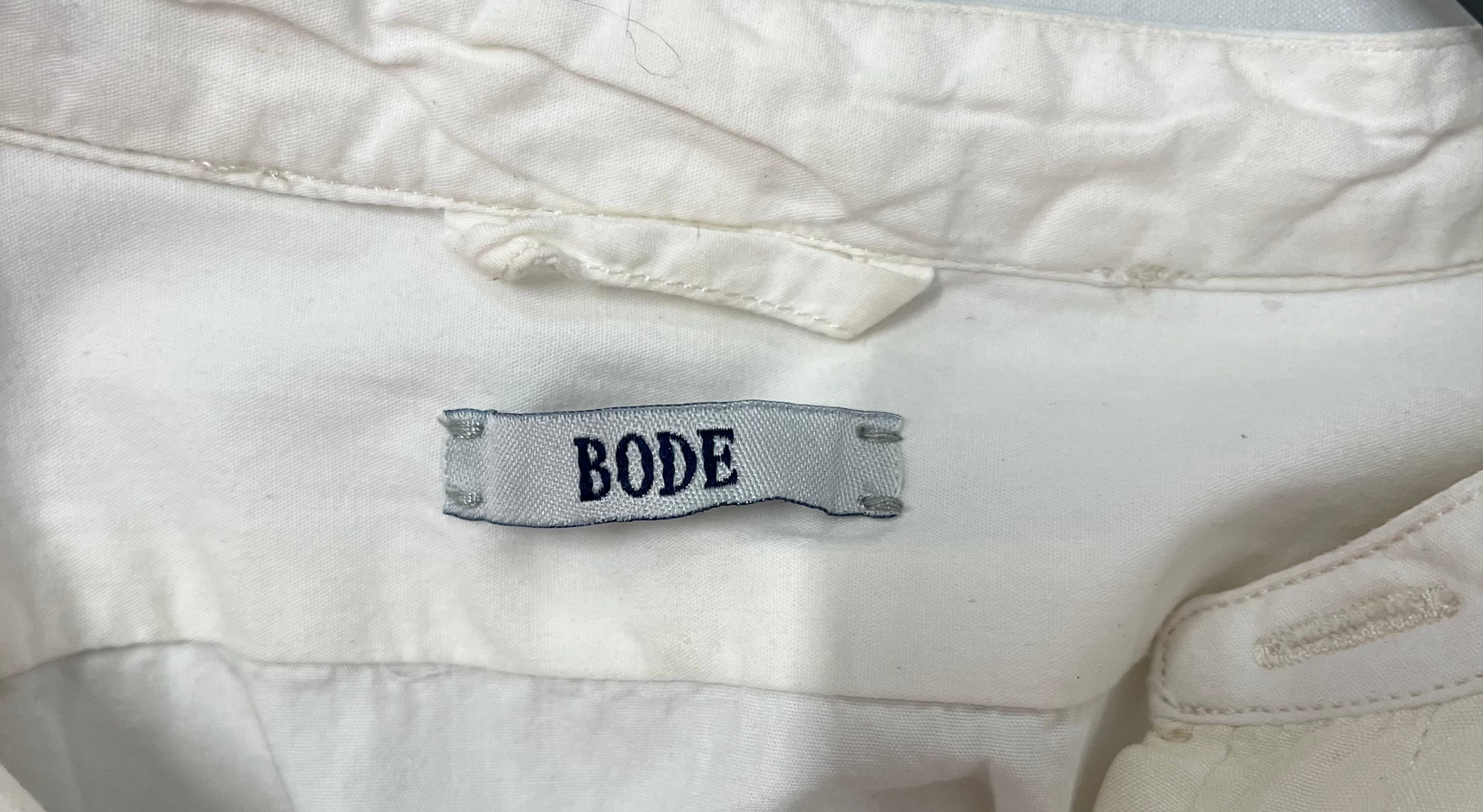 BODE/LS Shirt/XL/Cotton/WHT/black stitch logo view 3