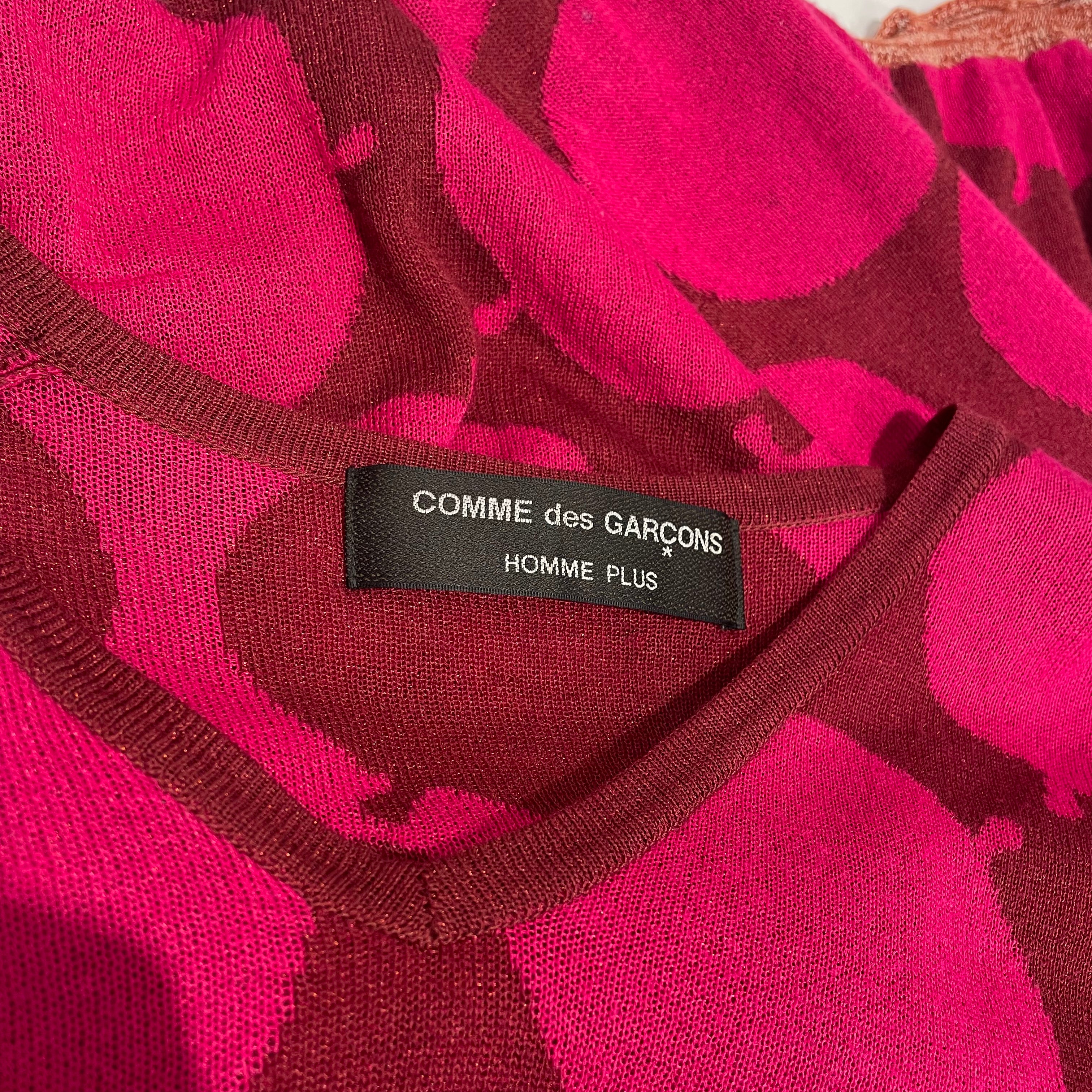 COMME des GARCONS HOMME PLUS/Sweater/S/M/All Over Print/Rayon/PNK/PN100160 view 3