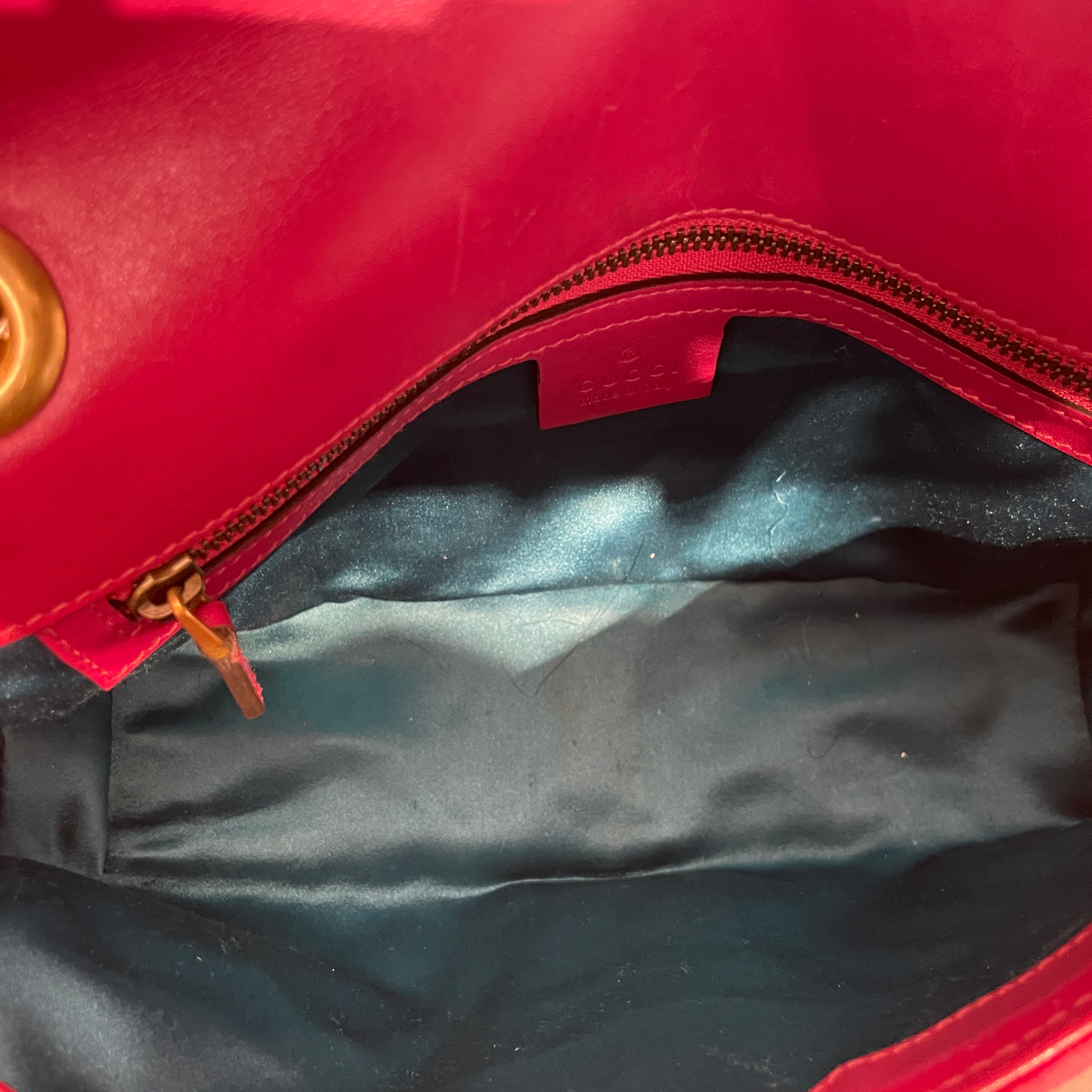 GUCCI/Cross Body Bag/Velour/PNK/MARMONT SMALL view 5
