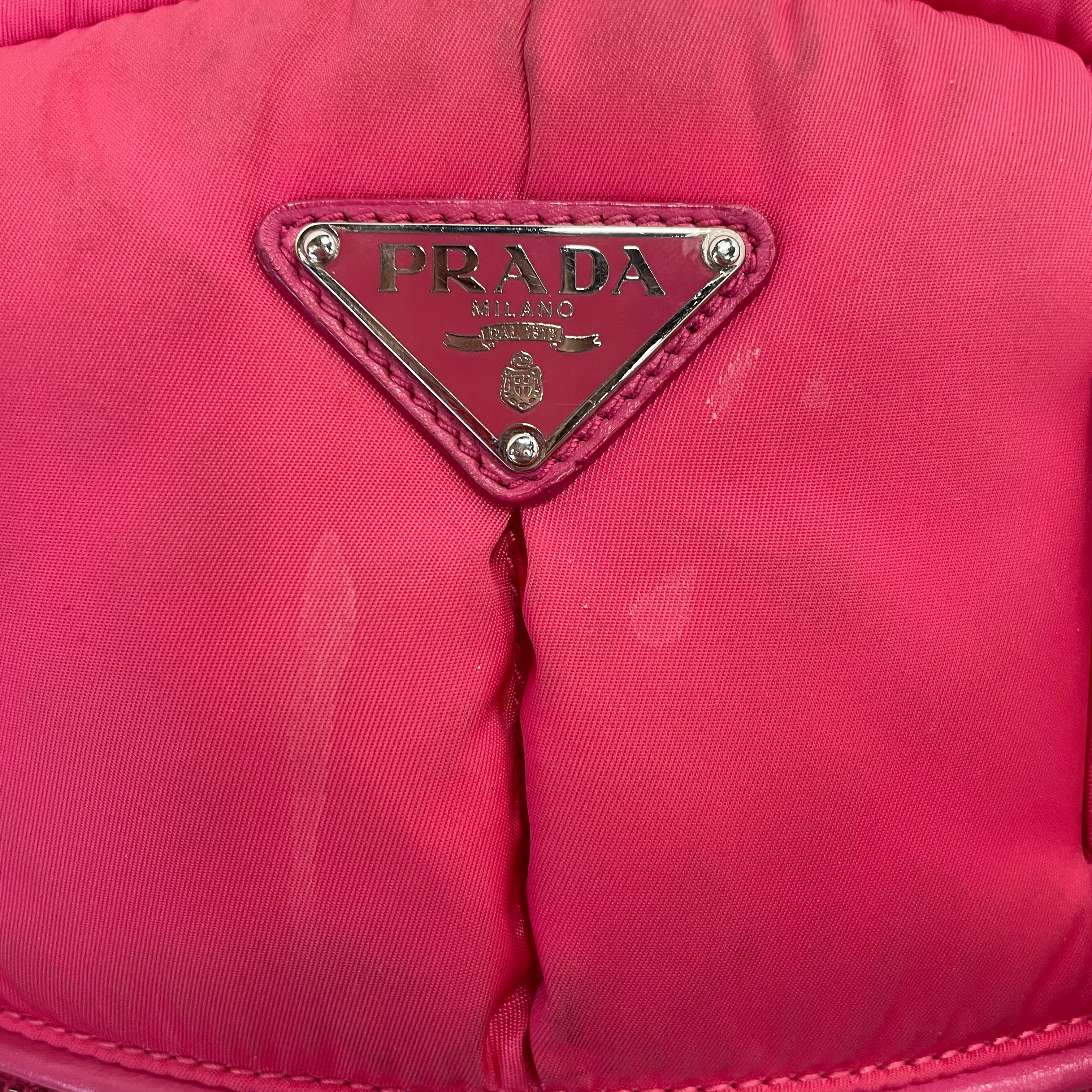 PRADA/Cross Body Bag/Nylon/PNK/Tessuto Bomber view 7