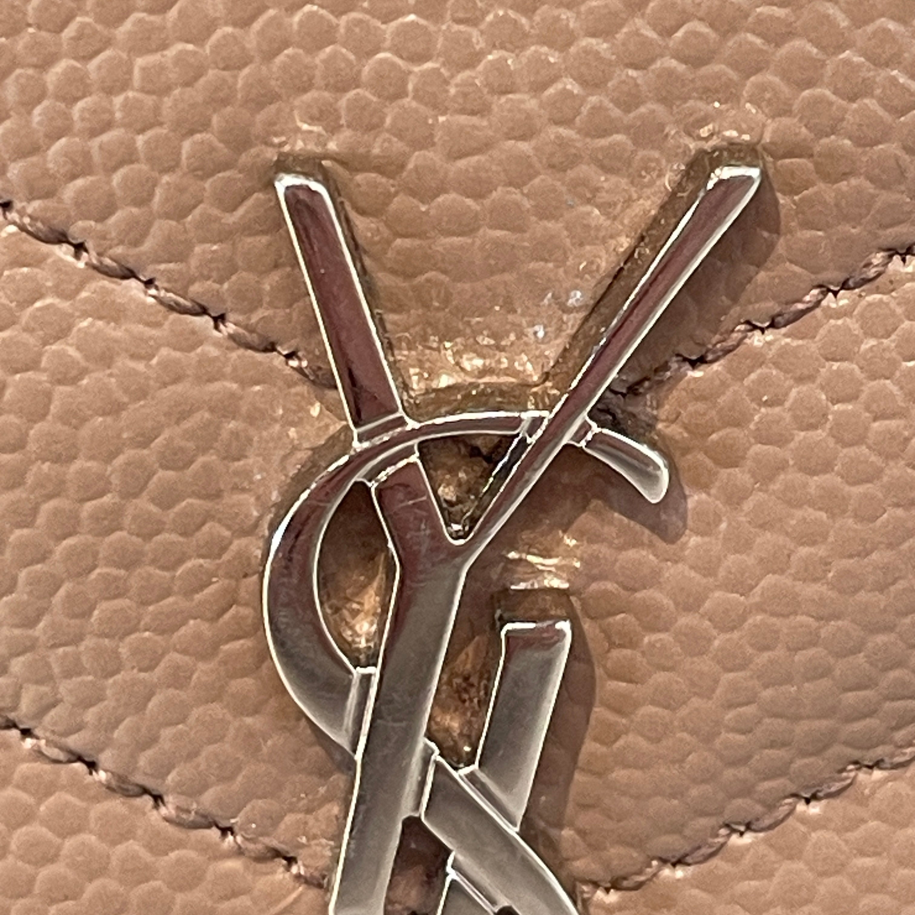 SAINT LAURENT/Wallet/Leather/PNK/cassndre matelasse card holder view 6