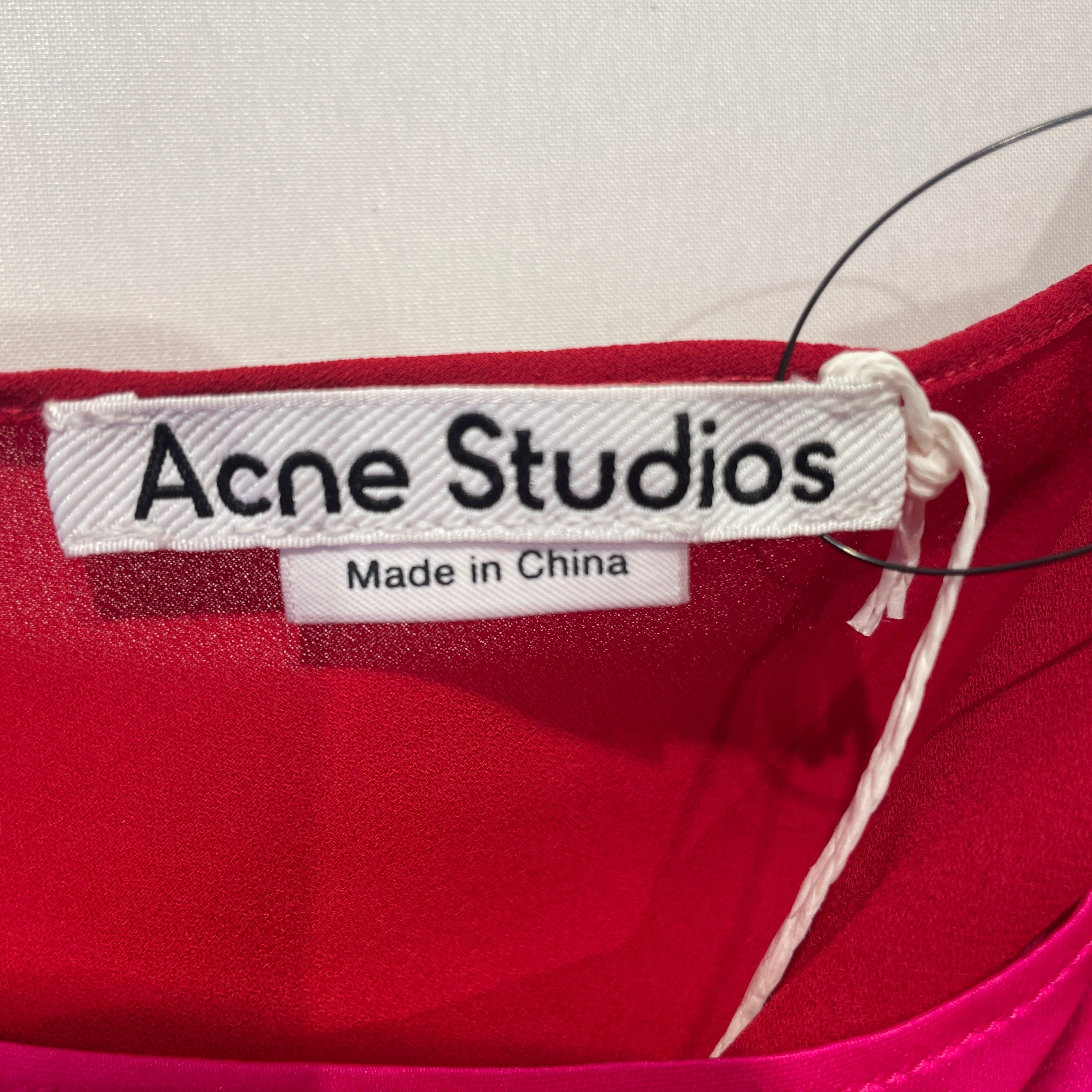 Acne Studios/Camisole Dress/38/Silk/PNK/HOT PINK/RED LINING view 3