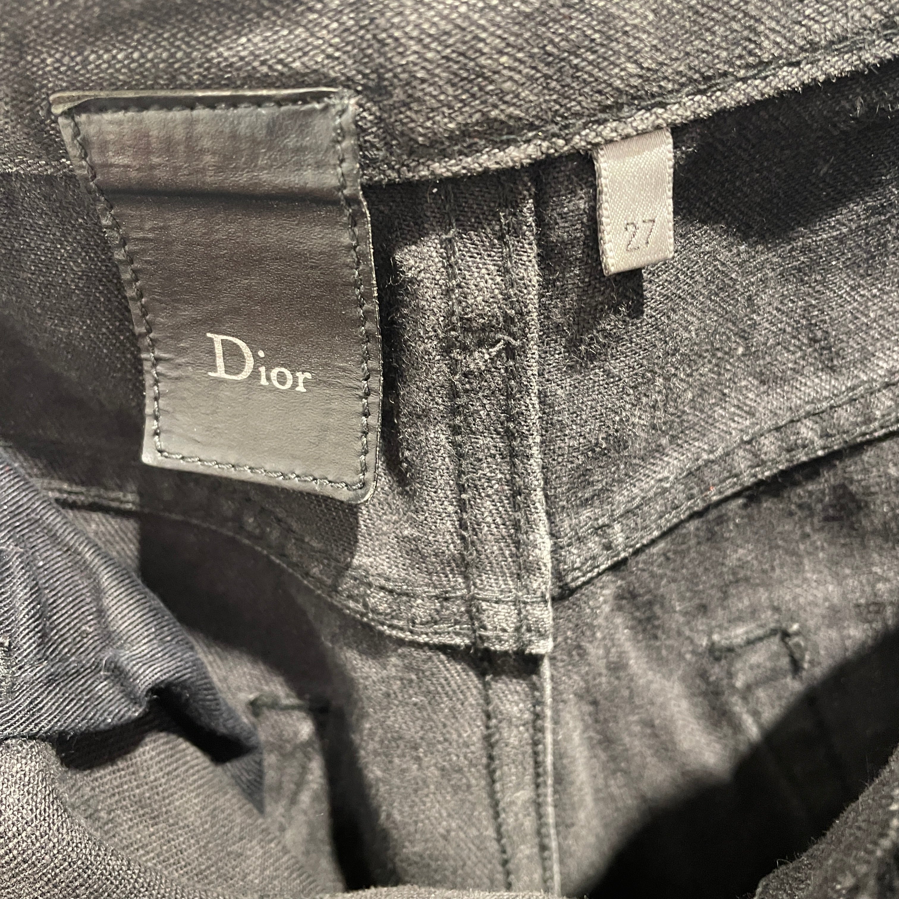 Dior HOMME/Skinny Pants/27/Cotton/BLK/Iridescent/LUSTER JEAN view 5