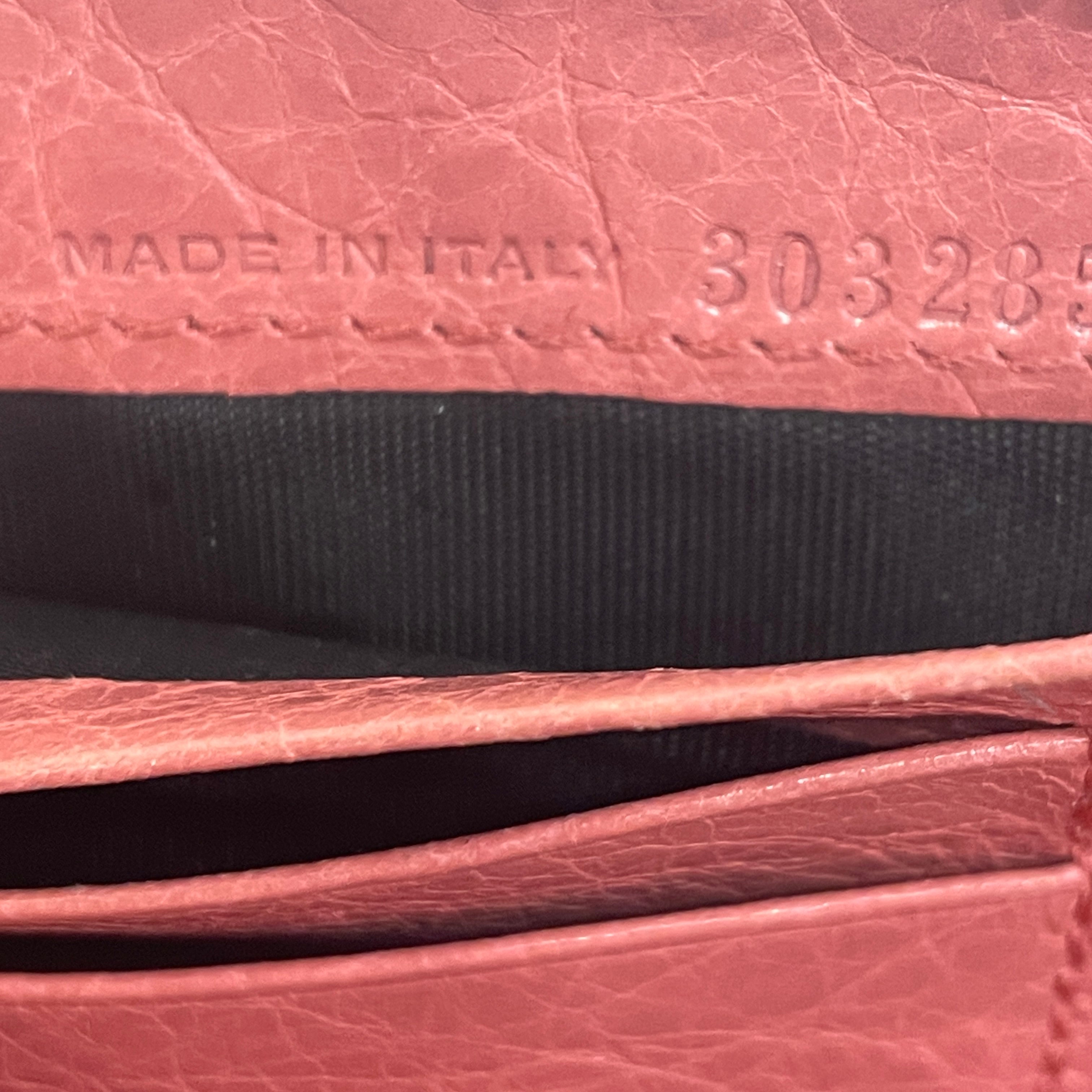 BALENCIAGA/Long Wallet/Leather/PNK/L's/Continental Zip Motocross view 4