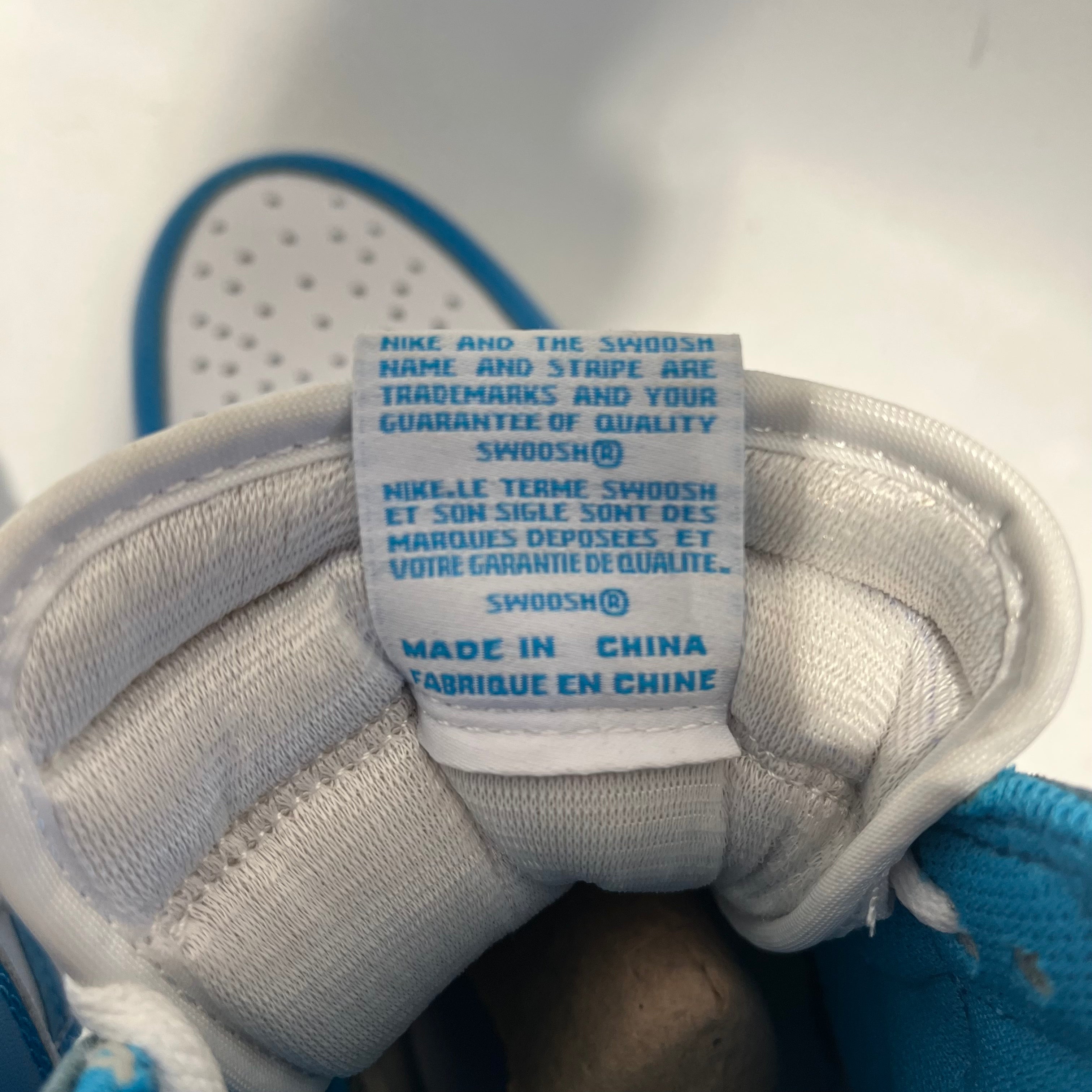 NIKE/Hi-Sneakers/US 11/Leather/BLU/1 RETRO HIGH OG UNC view 4