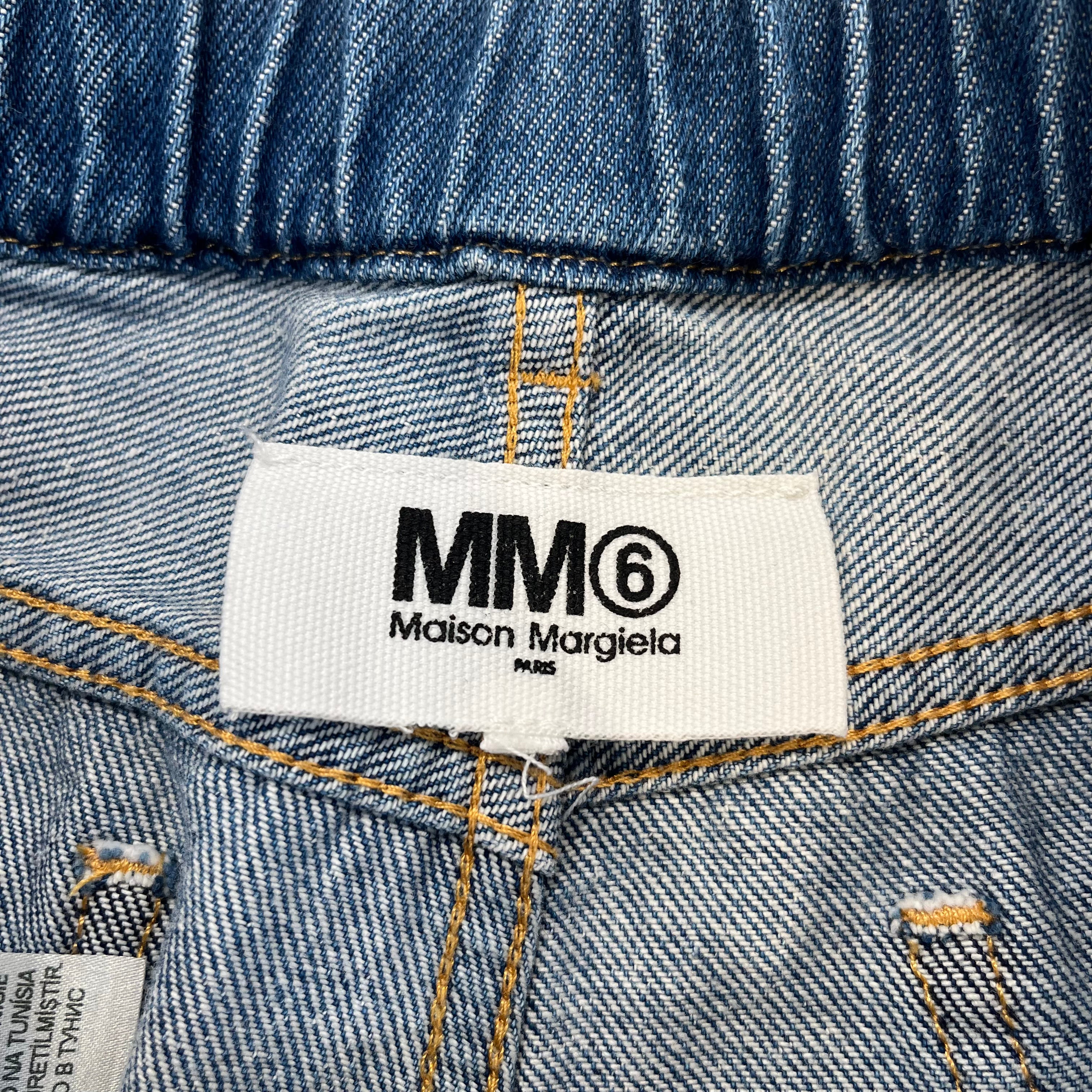 MM6/Shorts/14/Denim/BLU/cut jorts view 3