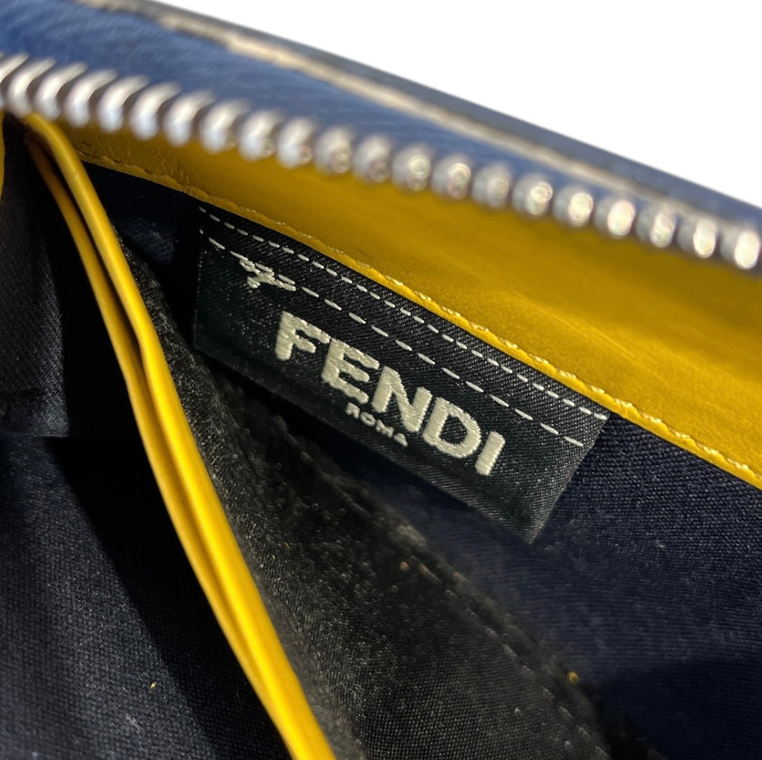 FENDI/Long Wallet/Leather/NVY/ view 5