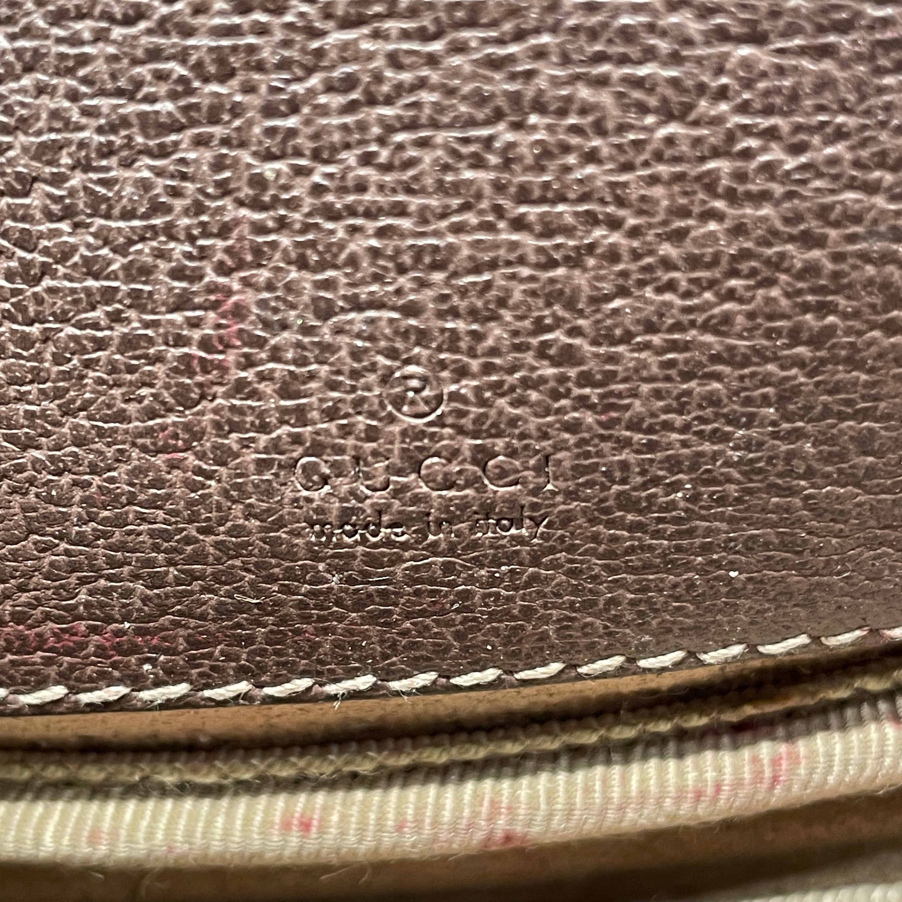 GUCCI/Pouch/Monogram/Leather/BRW/OPHIDIA WRISTLET view 3