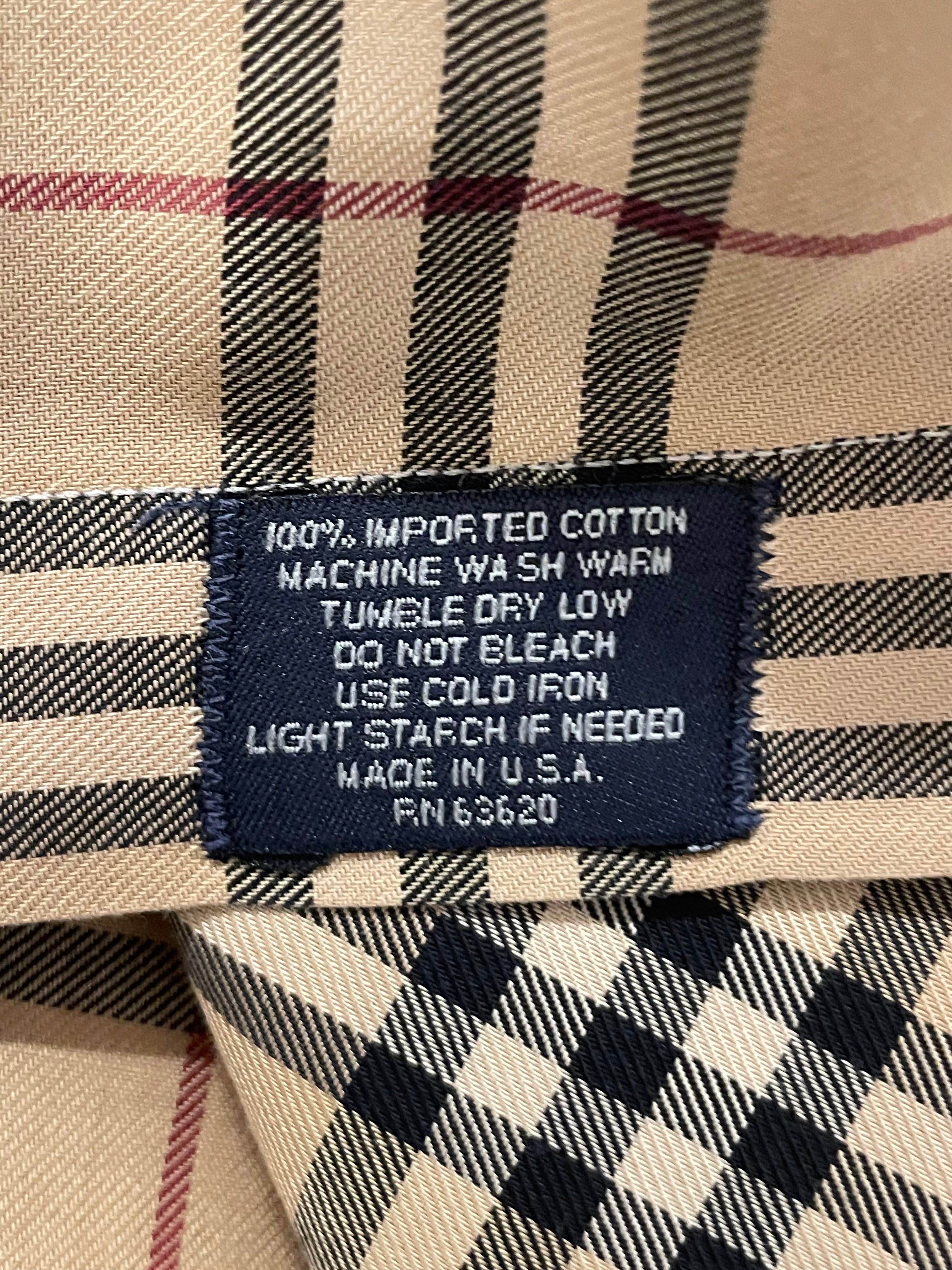 BURBERRY LONDON/LS Shirt/L/Cotton/BEG/Plaid/PLAID BUTTON DOWN view 4