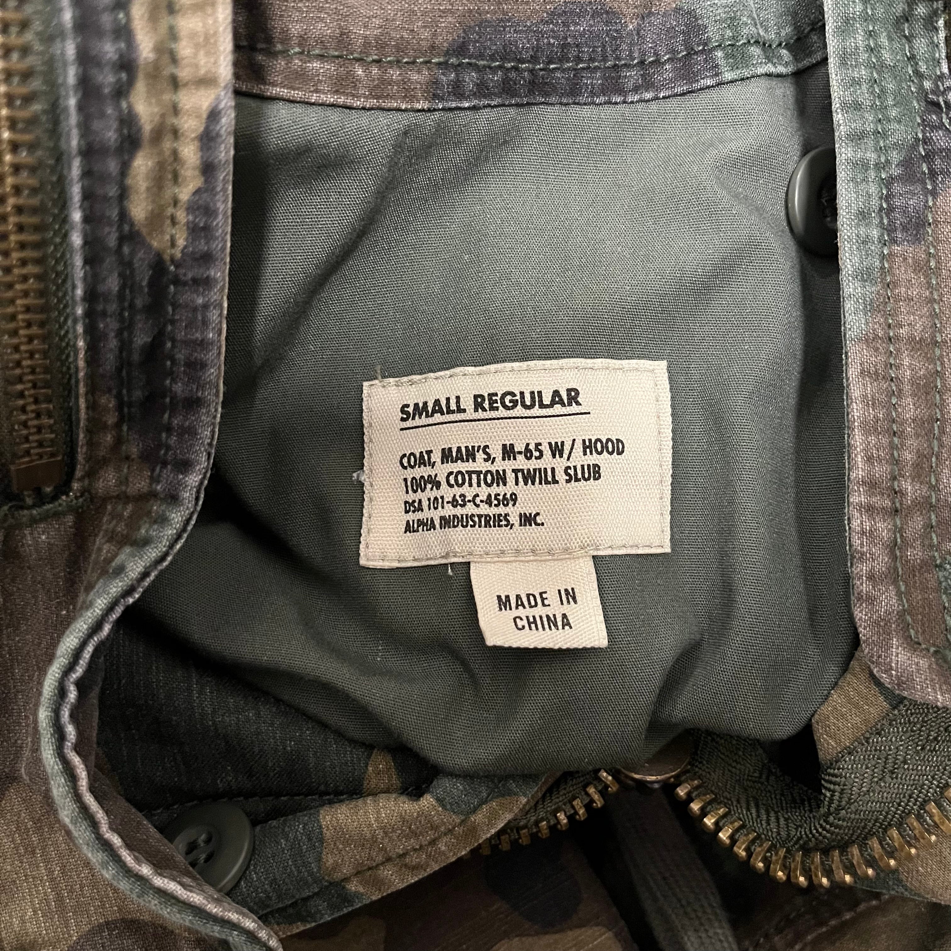 ALPHA INDUSTRIES/Tailored Jkt/S/Cotton/KHK/Camouflage/collared jacket view 4